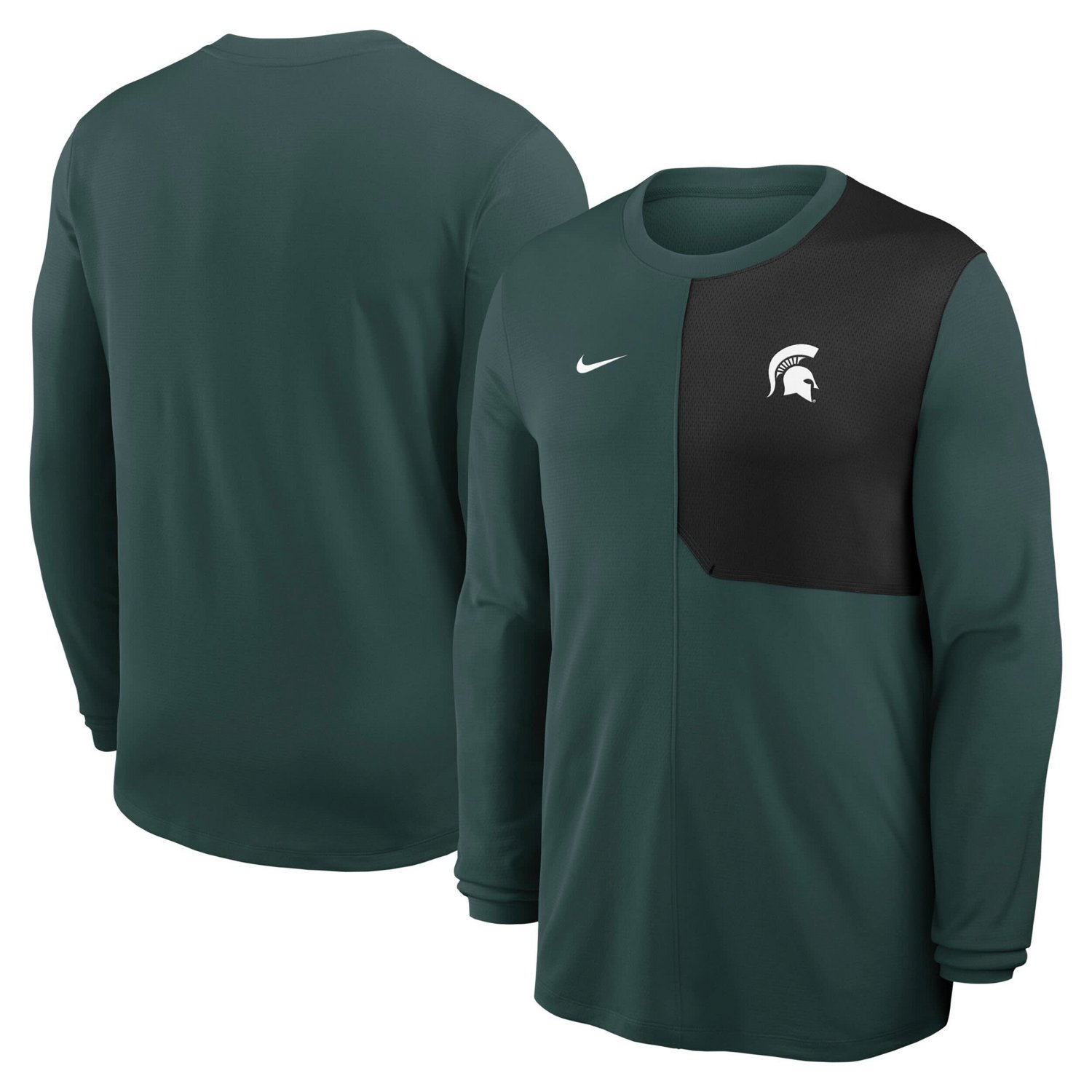 Nike Michigan State Spartans 2025 Sideline Coach UV Performance Long Sleeve T-Shirt - view number 1
