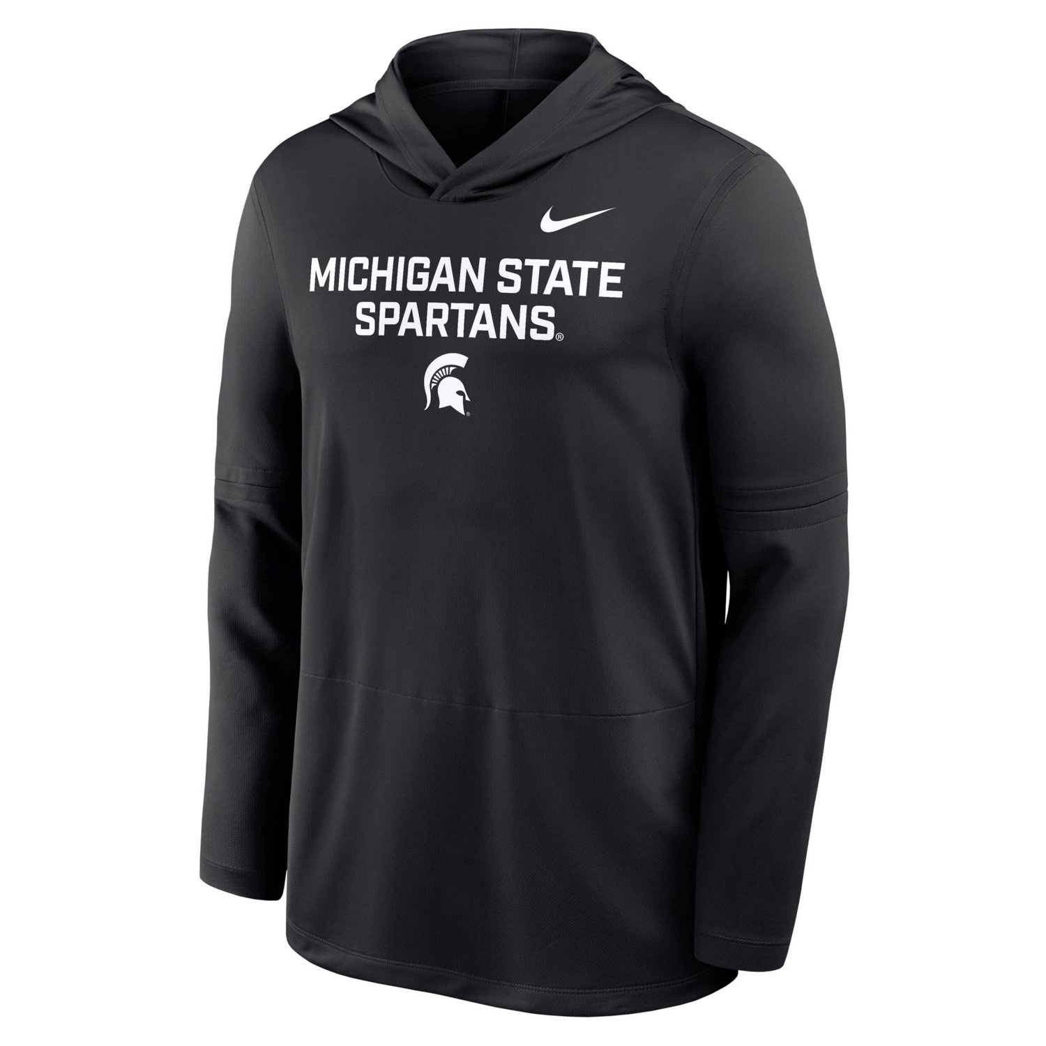 Nike Michigan State Spartans 2025 Sideline Dri-FIT Long Sleeve Hoodie T-Shirt - view number 4