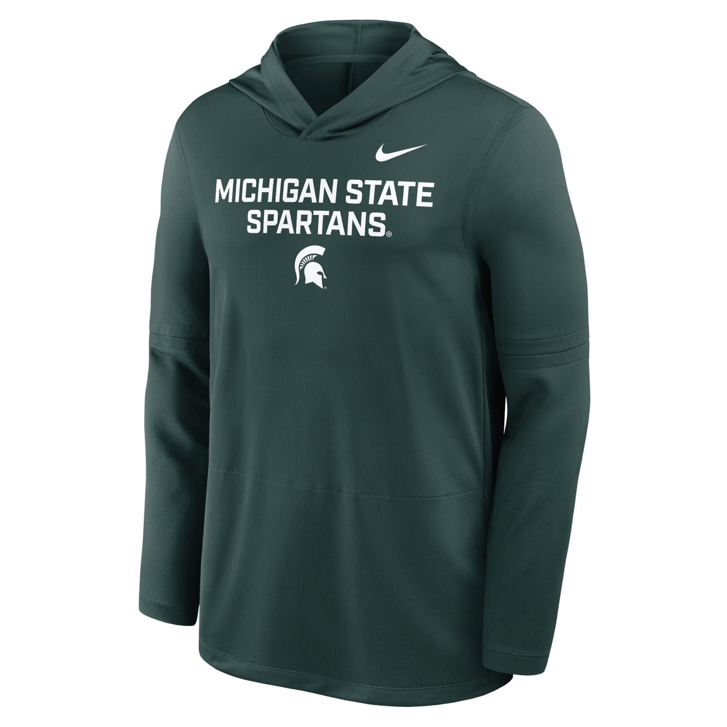 Nike Michigan State Spartans 2025 Sideline Dri-FIT Long Sleeve Hoodie T-Shirt - view number 4