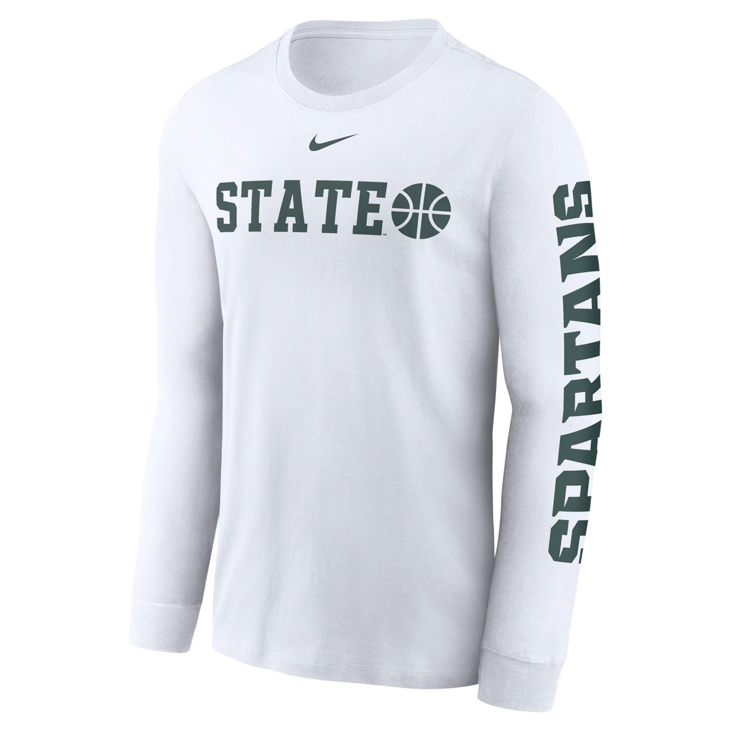 Nike Michigan State Spartans Basketball Icon Two-Hit Long Sleeve T-Shirt - view number 2