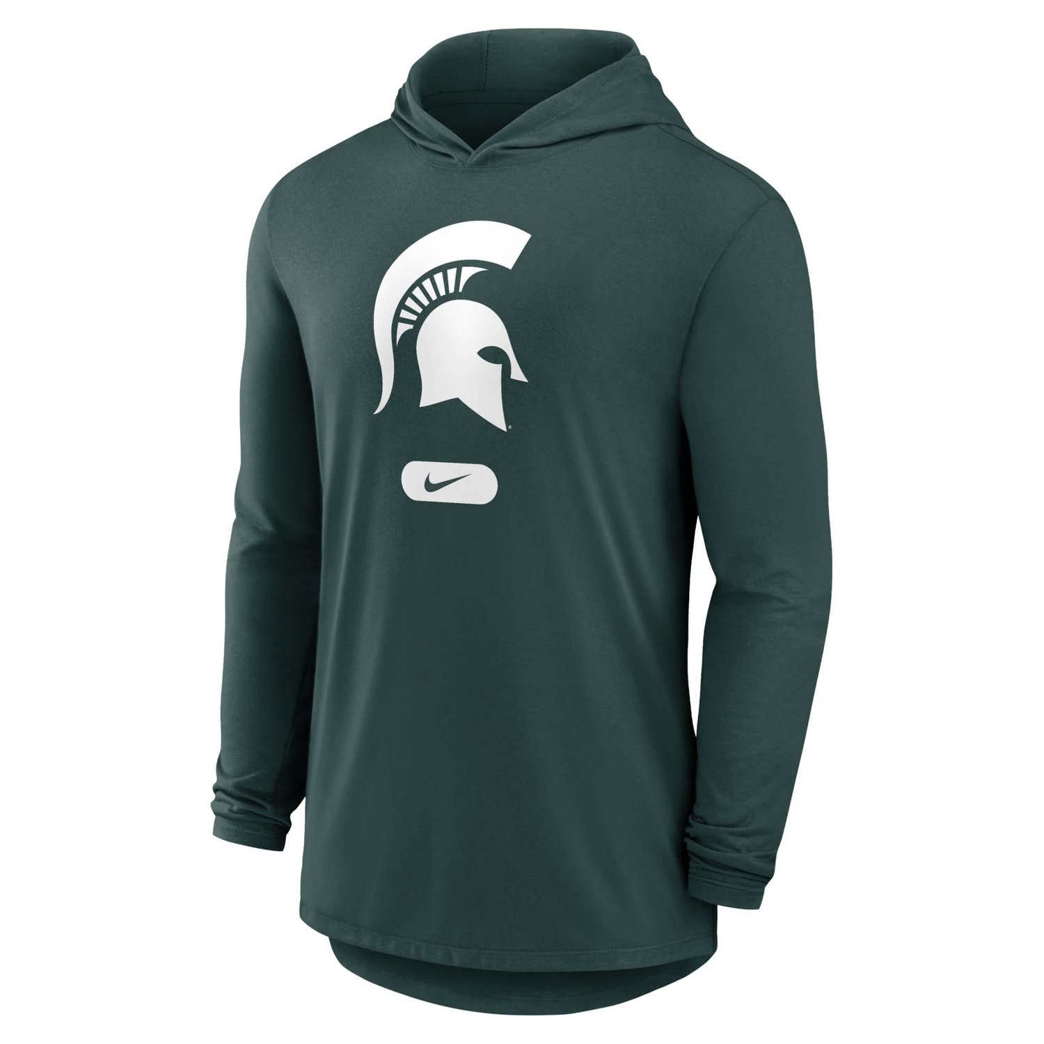 Nike Michigan State Spartans Lightweight Performance Long Sleeve Hoodie T-Shirt - view number 2