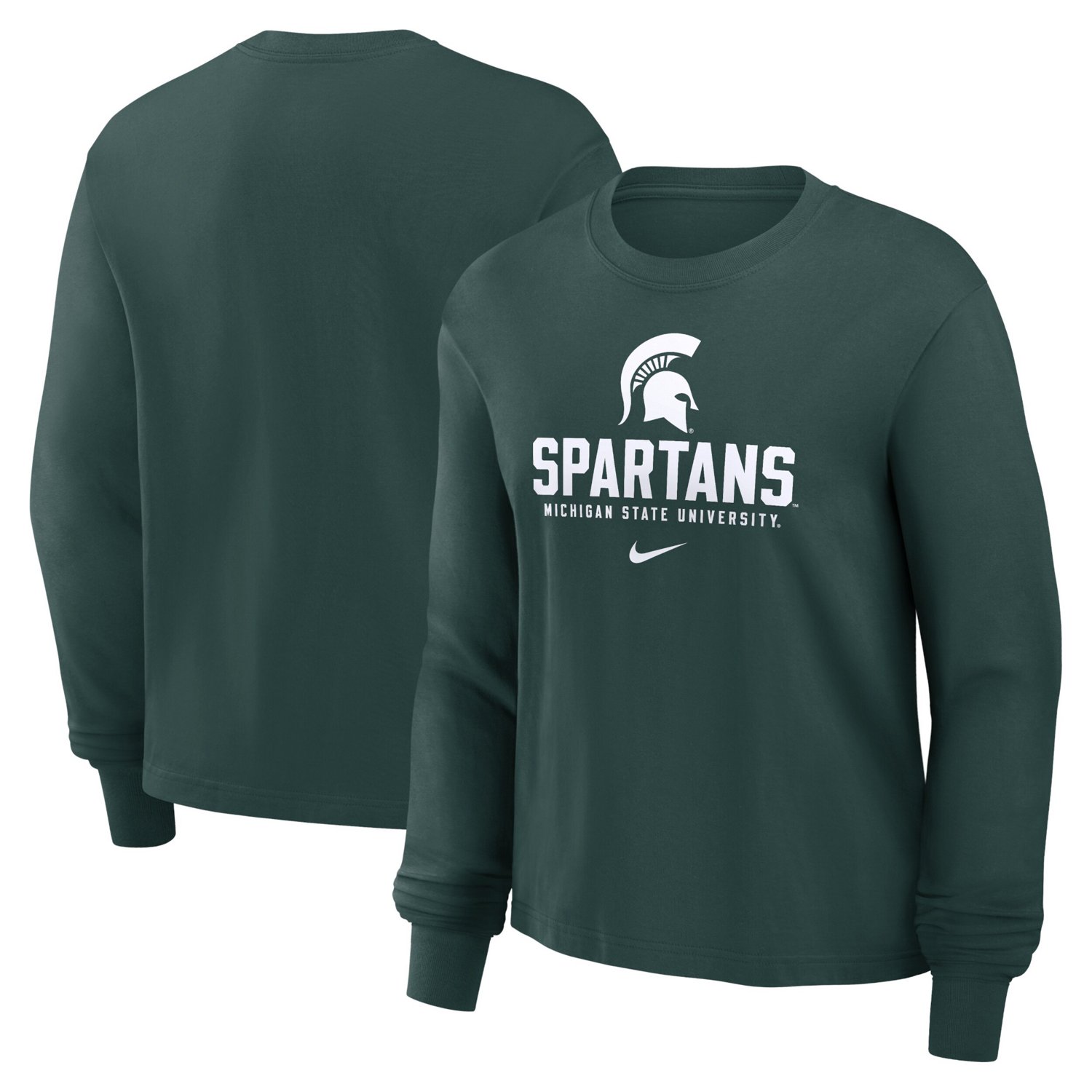 Nike Michigan State Spartans Primetime University Boxy Long Sleeve T-Shirt - view number 1