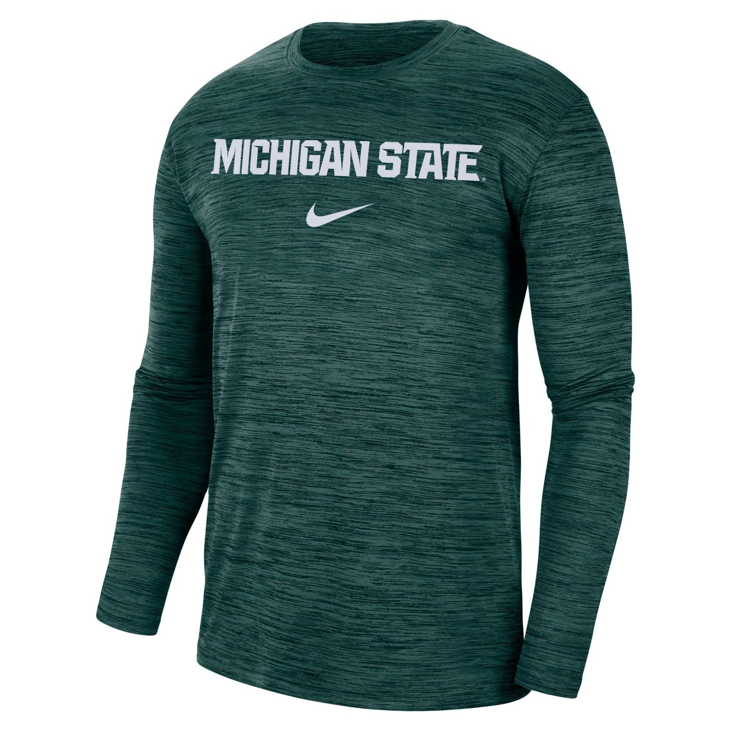 Nike Michigan State Spartans Team Velocity Performance Long Sleeve T-Shirt                                                       - view number 2