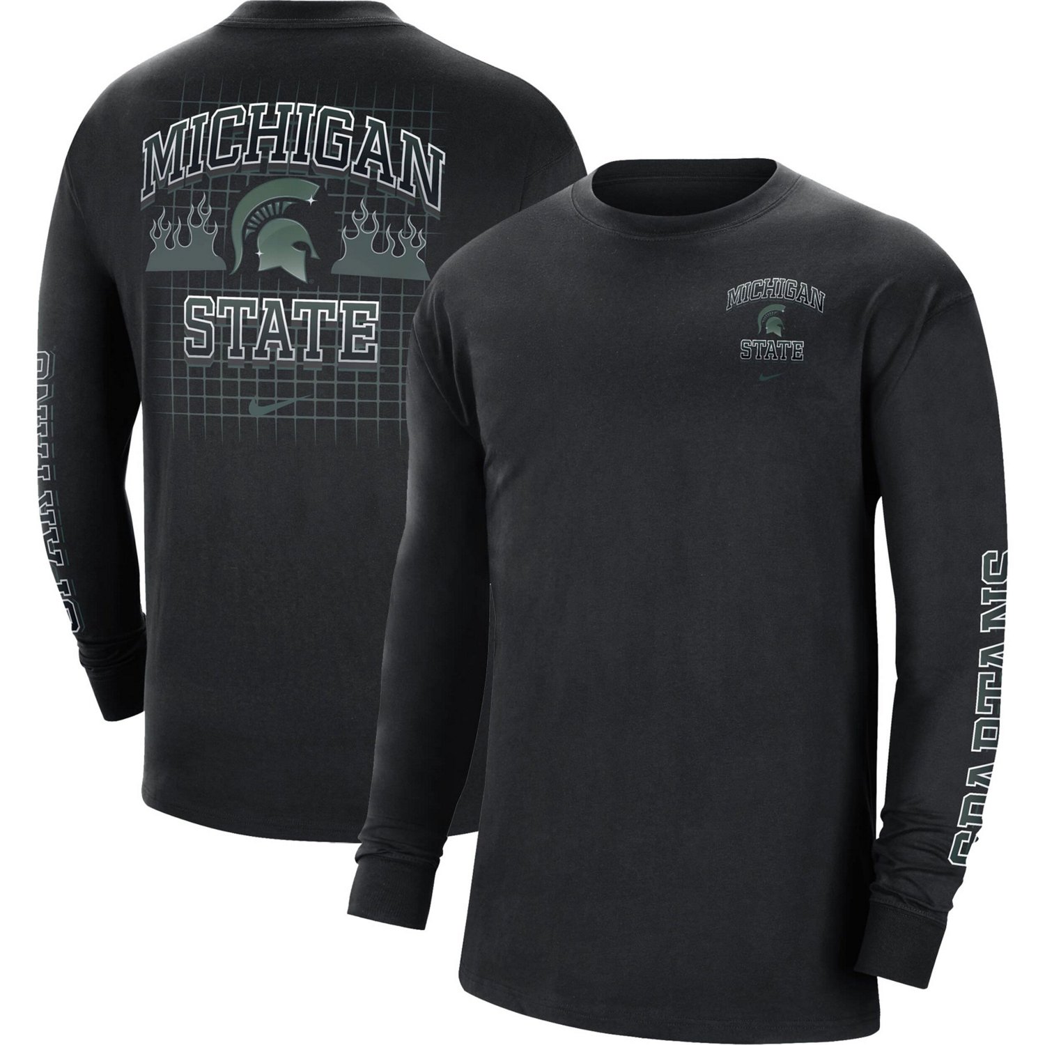 Nike Michigan State Spartans Tour Max 90 Long Sleeve T-Shirt - view number 1
