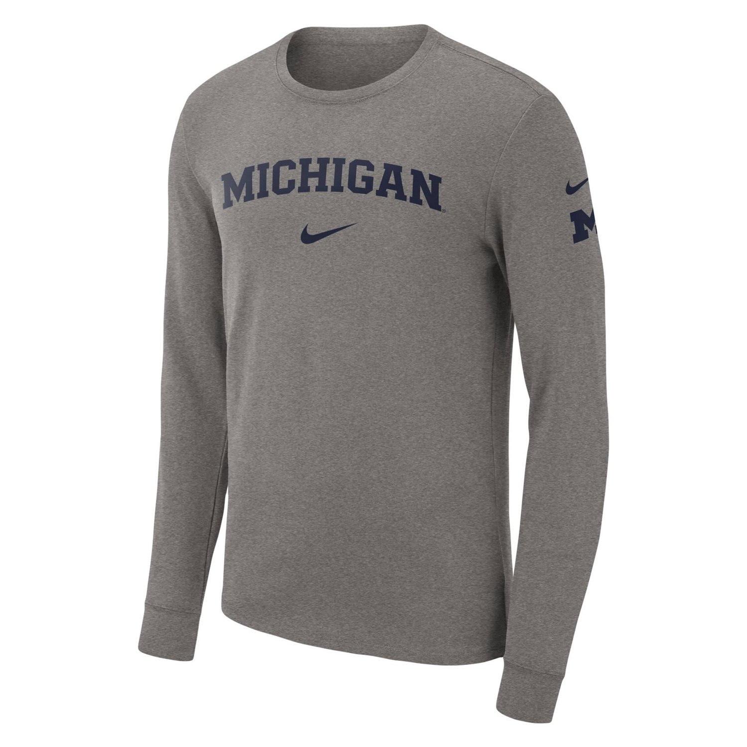 Nike Michigan Wolverines Arch 2-Hit Long Sleeve T-Shirt - view number 2