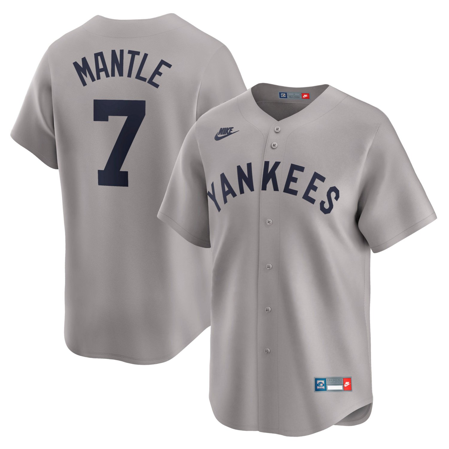 Nike Mickey Mantle New York Yankees Throwback Cooperstown Collection Limited Jersey