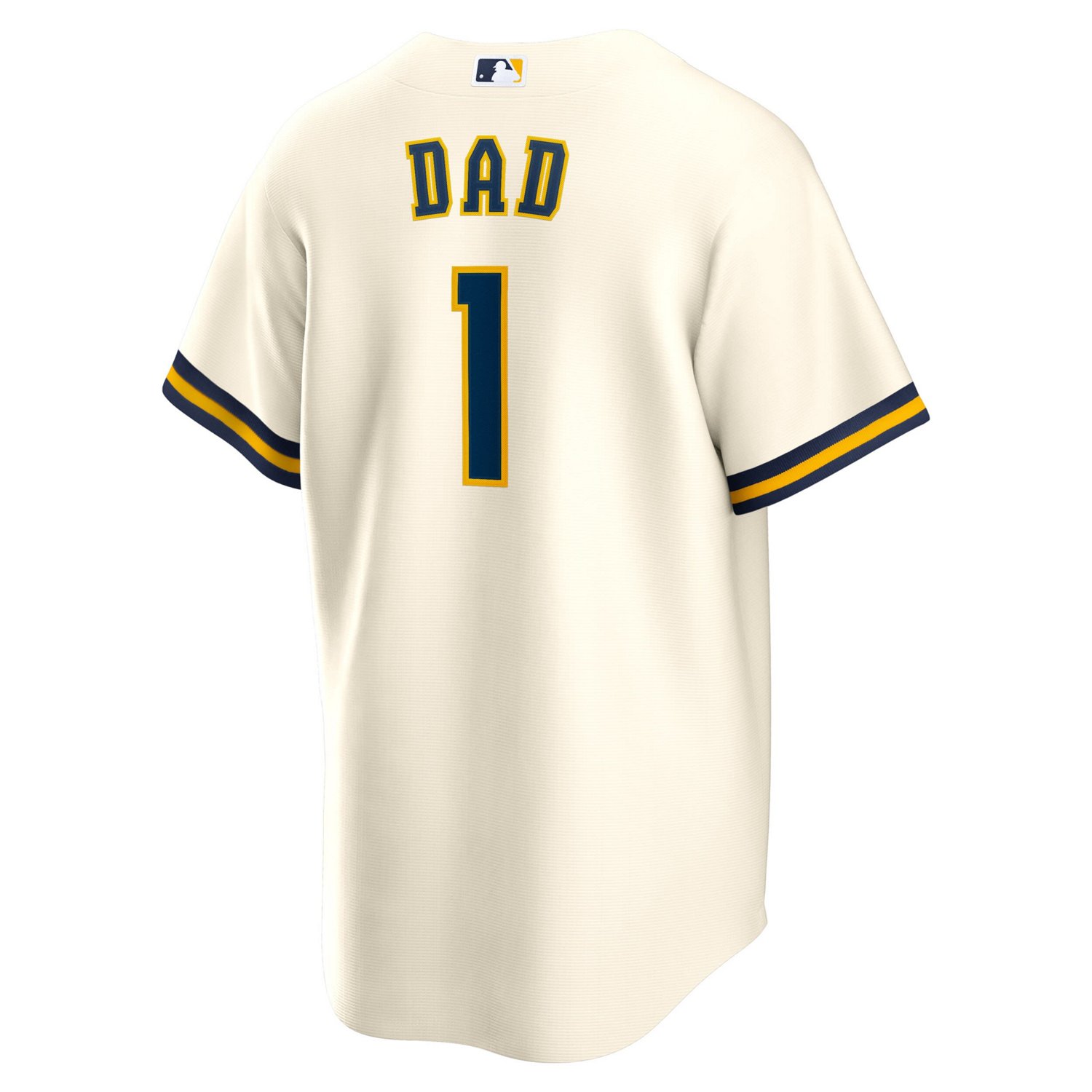 Nike Milwaukee Brewers 1 Dad Home Replica Jersey - view number 3