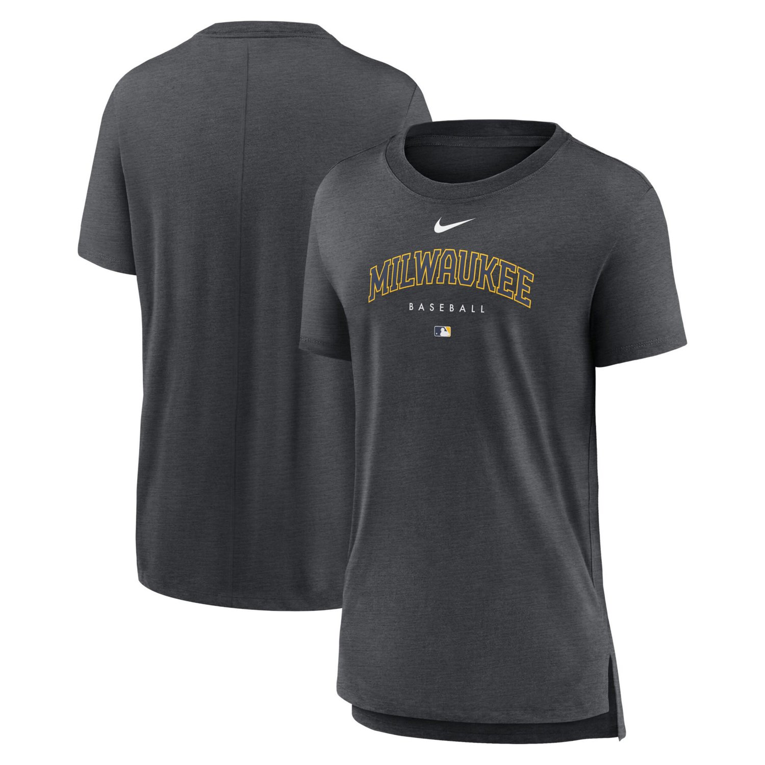 Nike Milwaukee Brewers Authentic Collection Early Work Tri-Blend T-Shirt