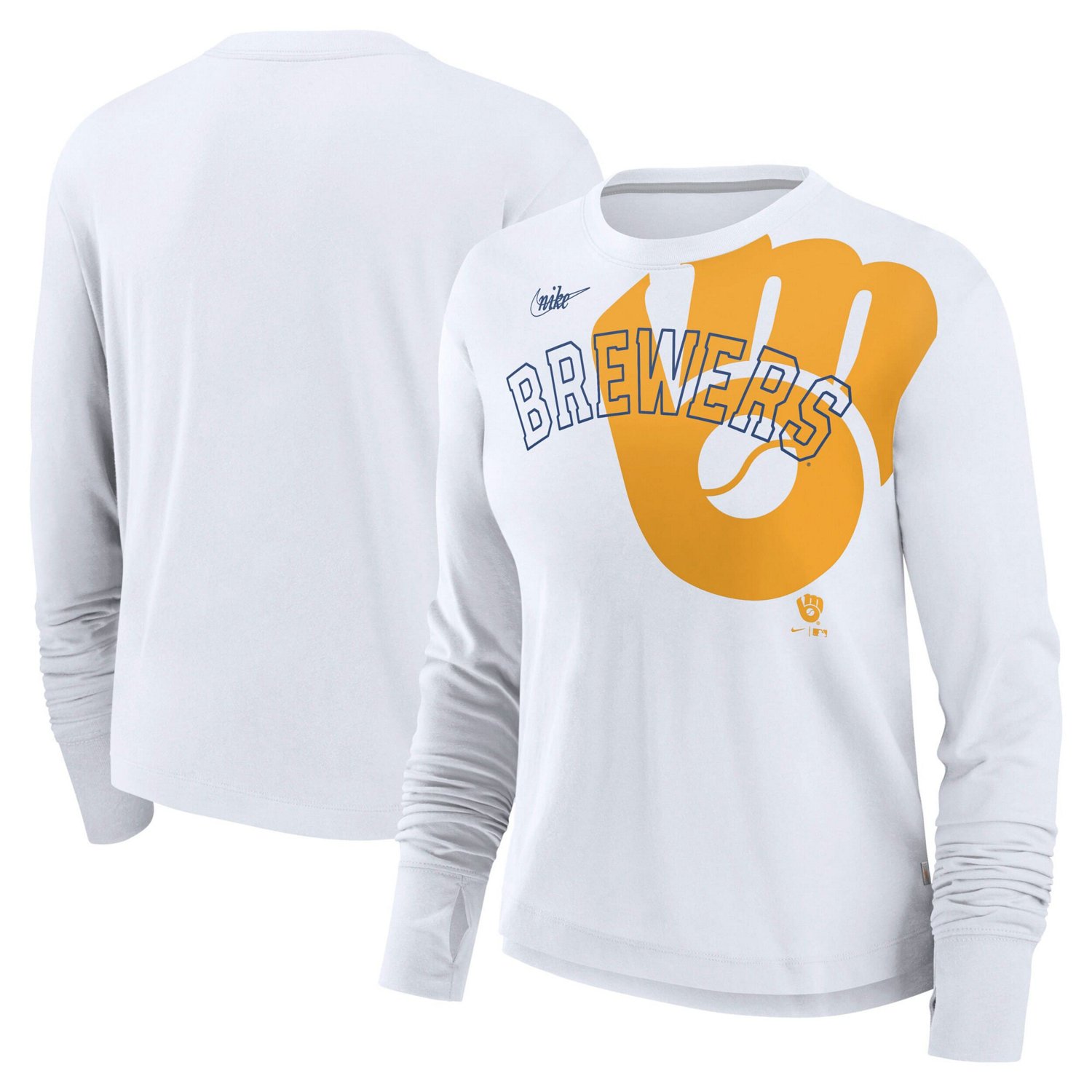 Nike Milwaukee Brewers Cooperstown Collection Long Sleeve T-Shirt                                                               