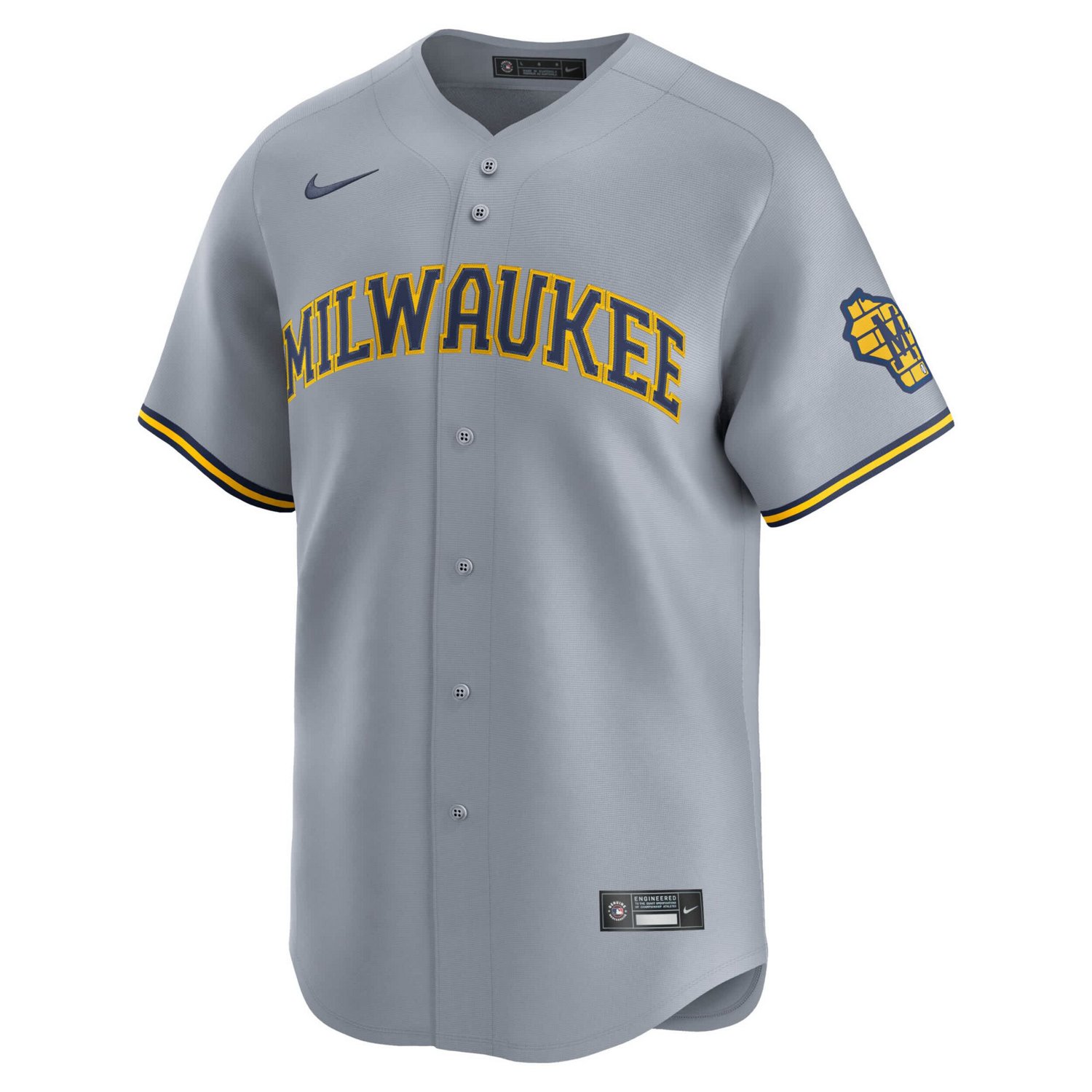 Nike Milwaukee Brewers Road Limited Jersey - view number 2