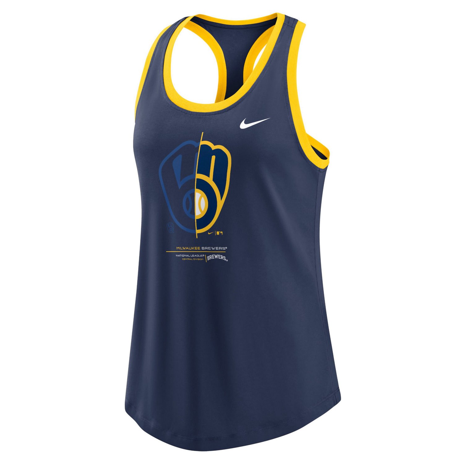 Nike Milwaukee Brewers Tech Tri-Blend Tank Top - view number 2