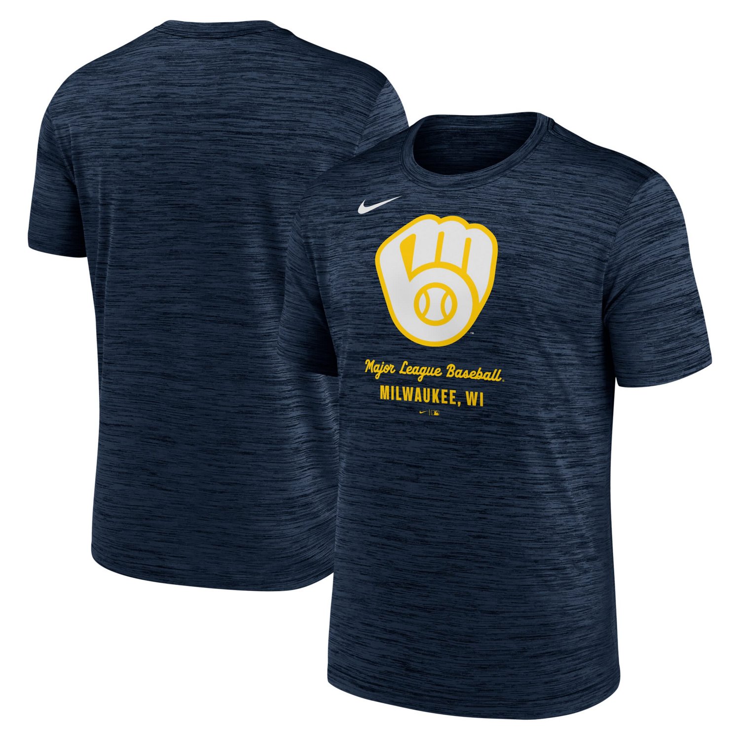 Nike Milwaukee Brewers Velocity Performance T-Shirt