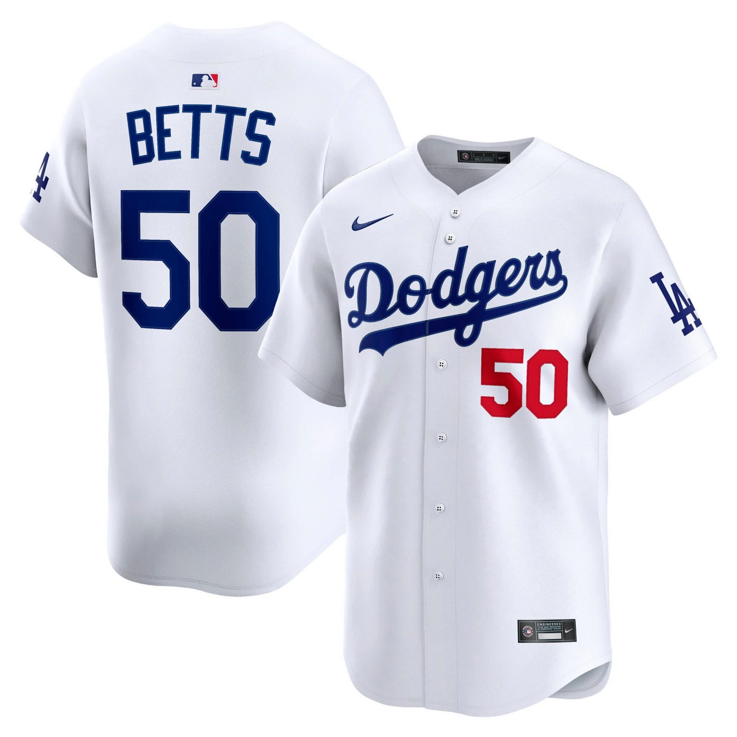 Nike Mookie Betts Los Angeles Dodgers Home Limited Player Jersey
