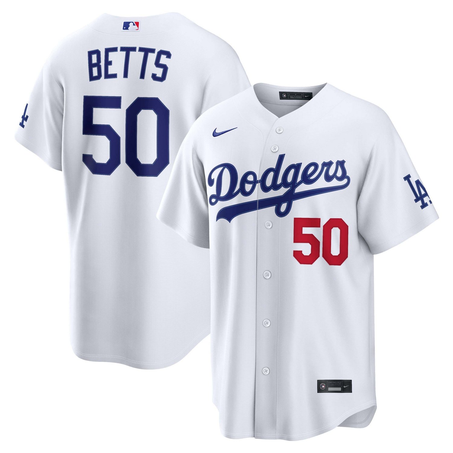 Nike Mookie Betts Los Angeles Dodgers Home Stadium Jersey