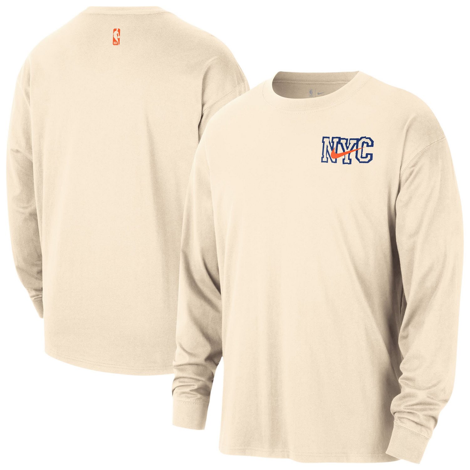 Nike New York Knicks 2025 26 City Edition Remix Essential Logo Long Sleeve T-Shirt