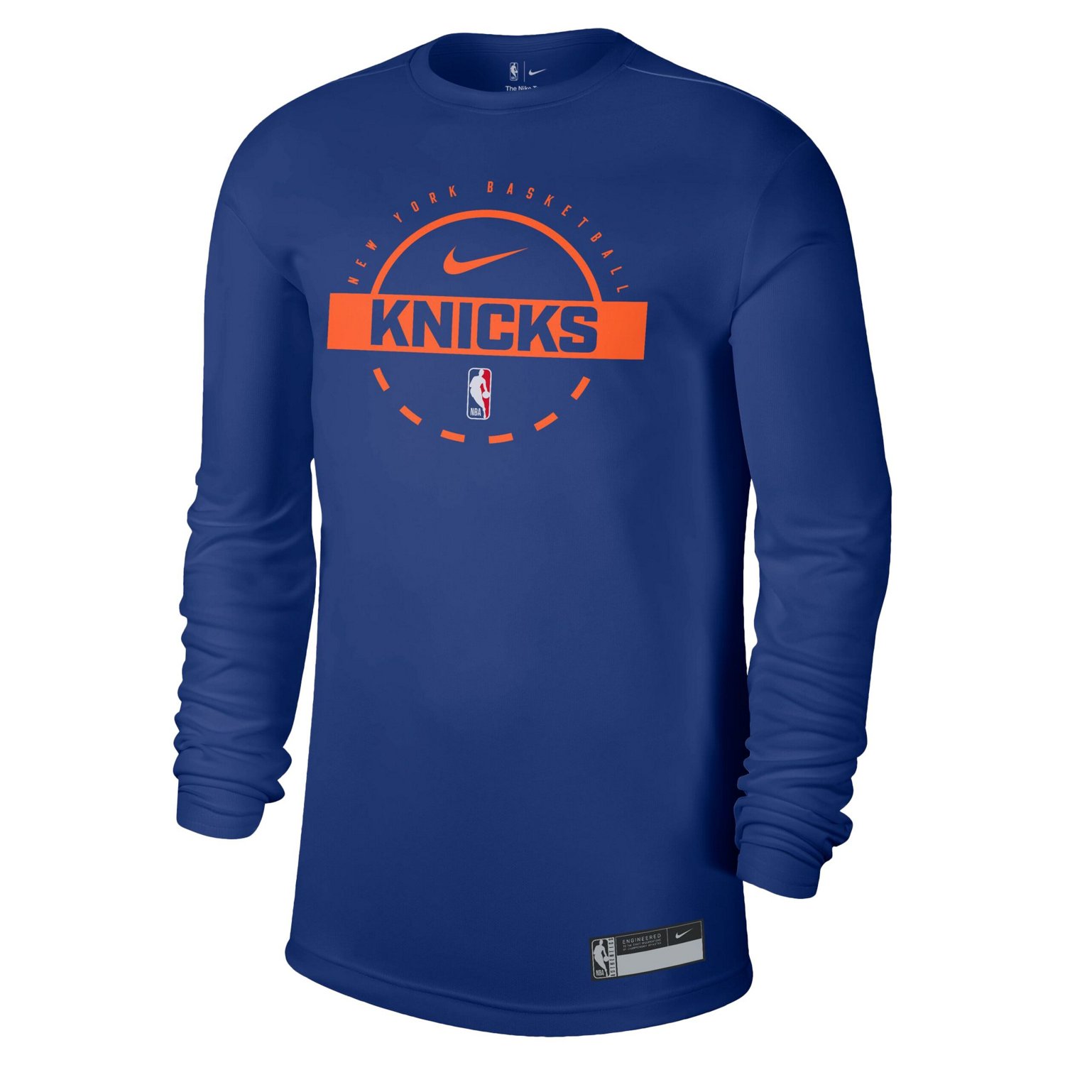 Nike New York Knicks 2025 26 On-Court Flare Dri-FIT Practice Long Sleeve Tri-Blend T-Shirt - view number 2