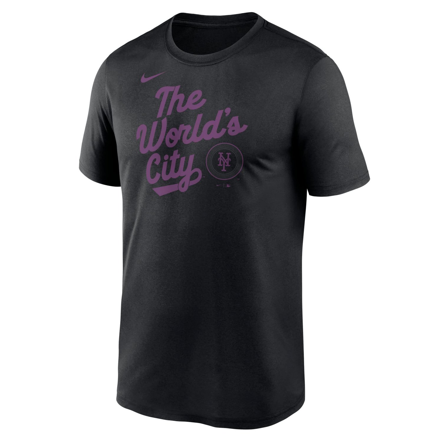 Nike New York Mets 2025 City Connect Team Phrase Script Legend Performance T-Shirt - view number 2