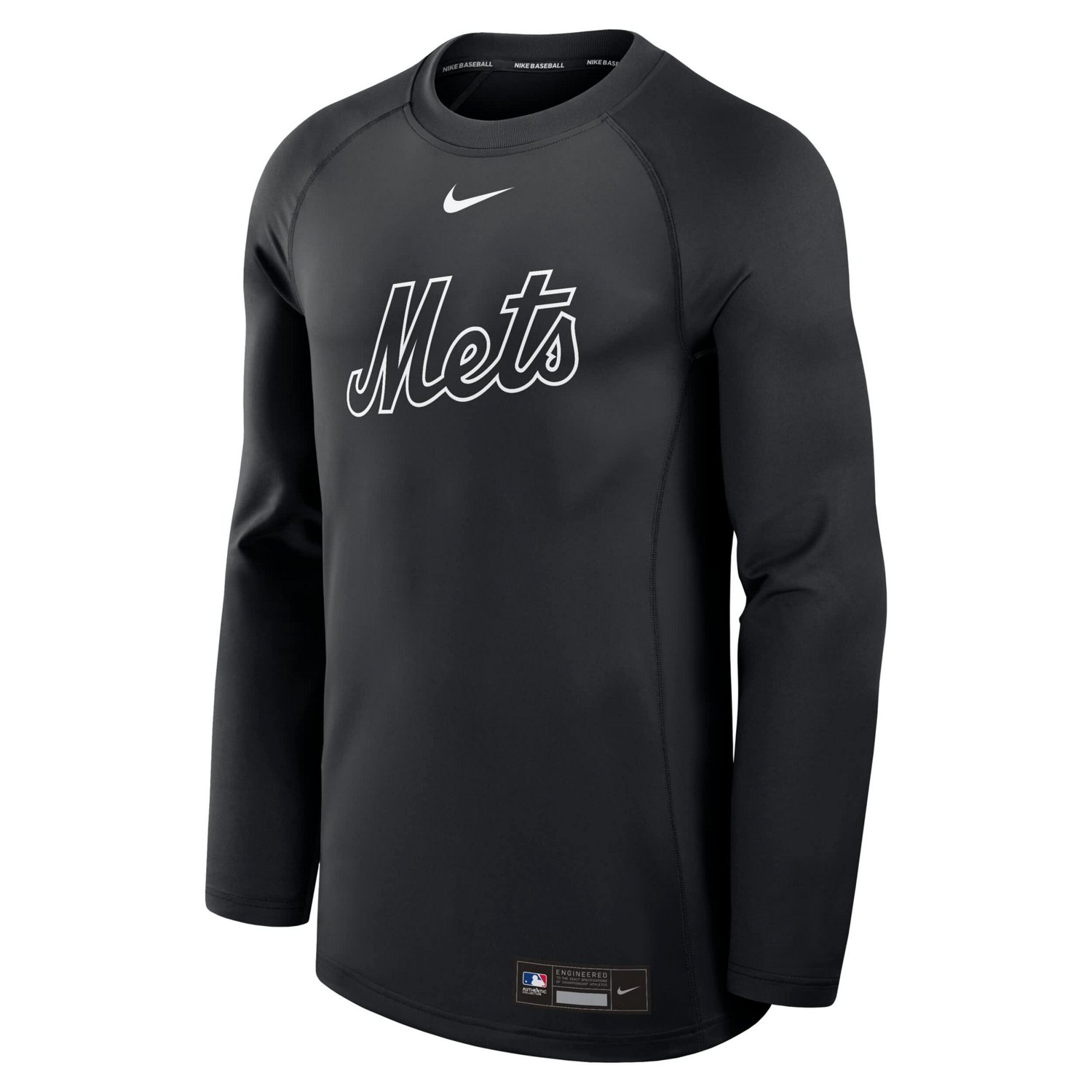 Nike New York Mets Authentic Collection Game Time Raglan Dri-FIT Long Sleeve T-Shirt - view number 2