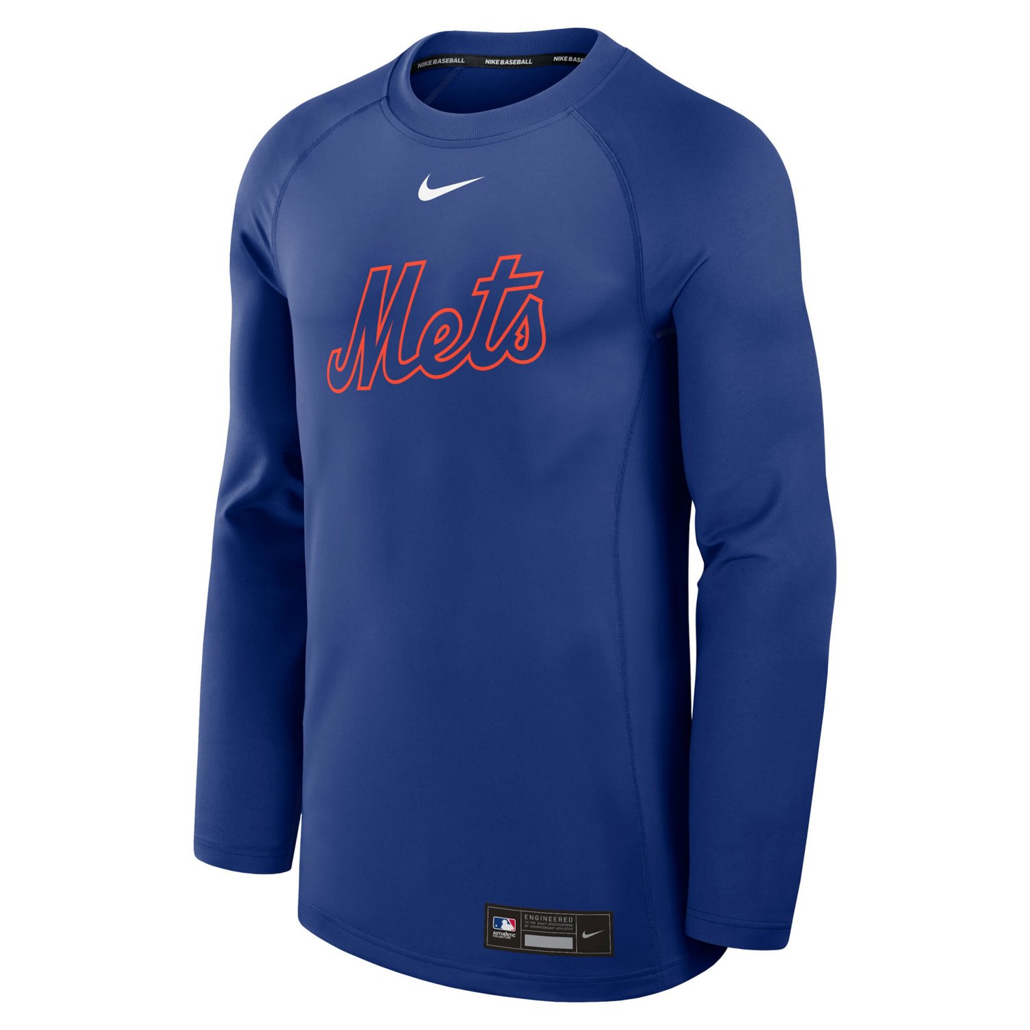Nike New York Mets Authentic Collection Game Time Raglan Performance Long Sleeve T-Shirt                                         - view number 2