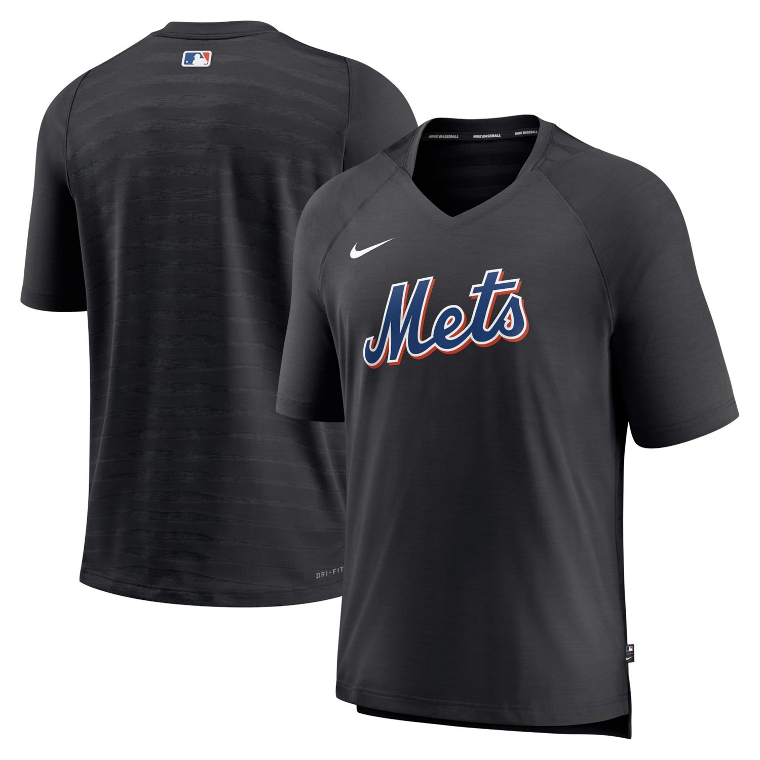Nike New York Mets Authentic Collection Pregame Raglan Performance V-Neck T-Shirt