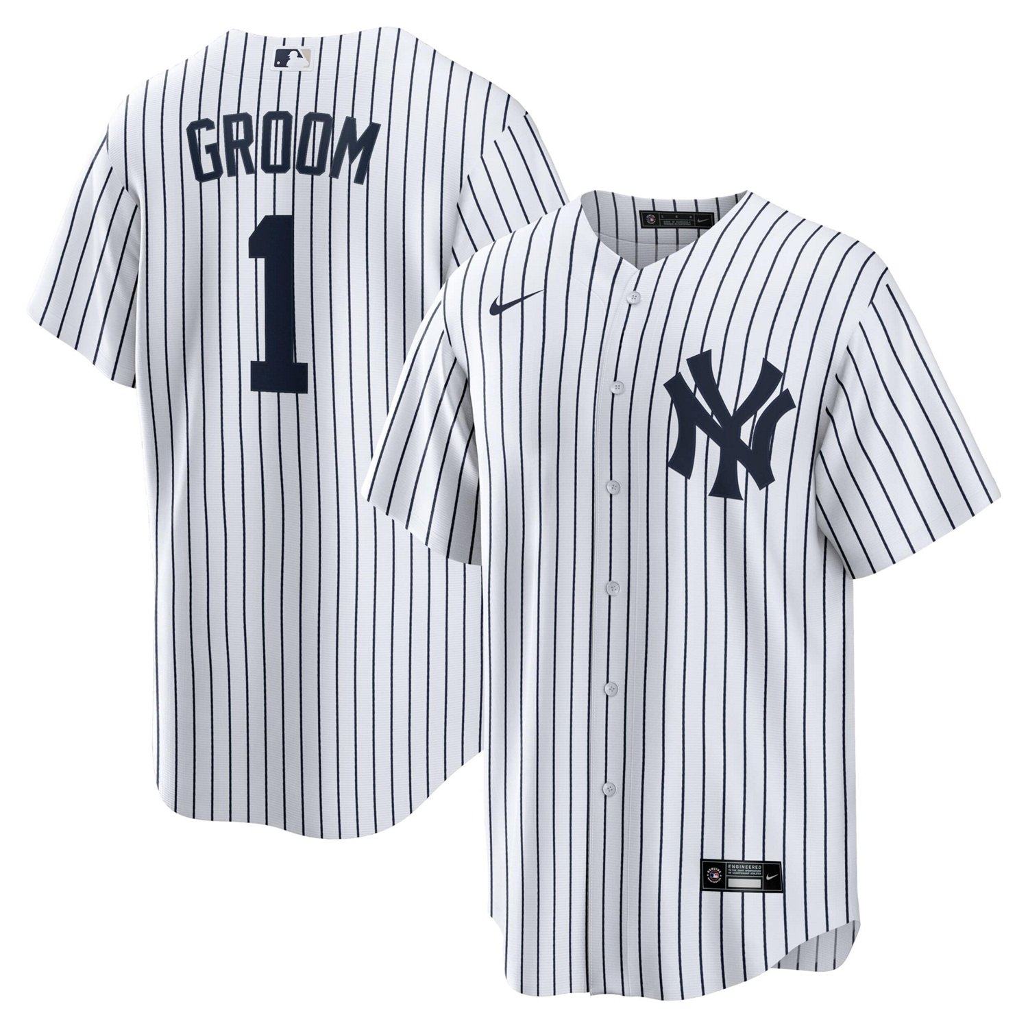Nike New York Yankees 1 Groom Home Replica Jersey - view number 1