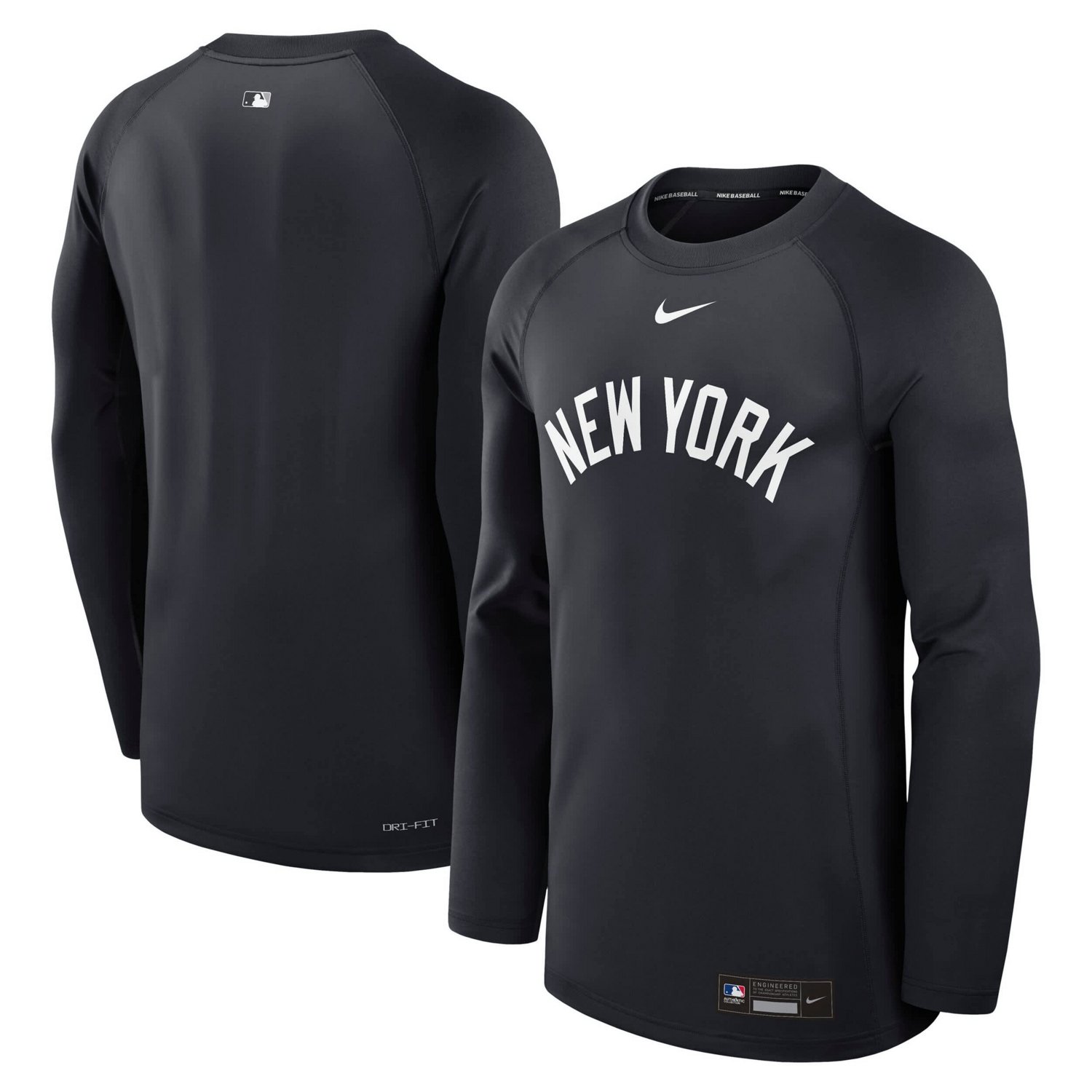 Nike New York Yankees Authentic Collection Game Time Raglan Performance Long Sleeve T-Shirt