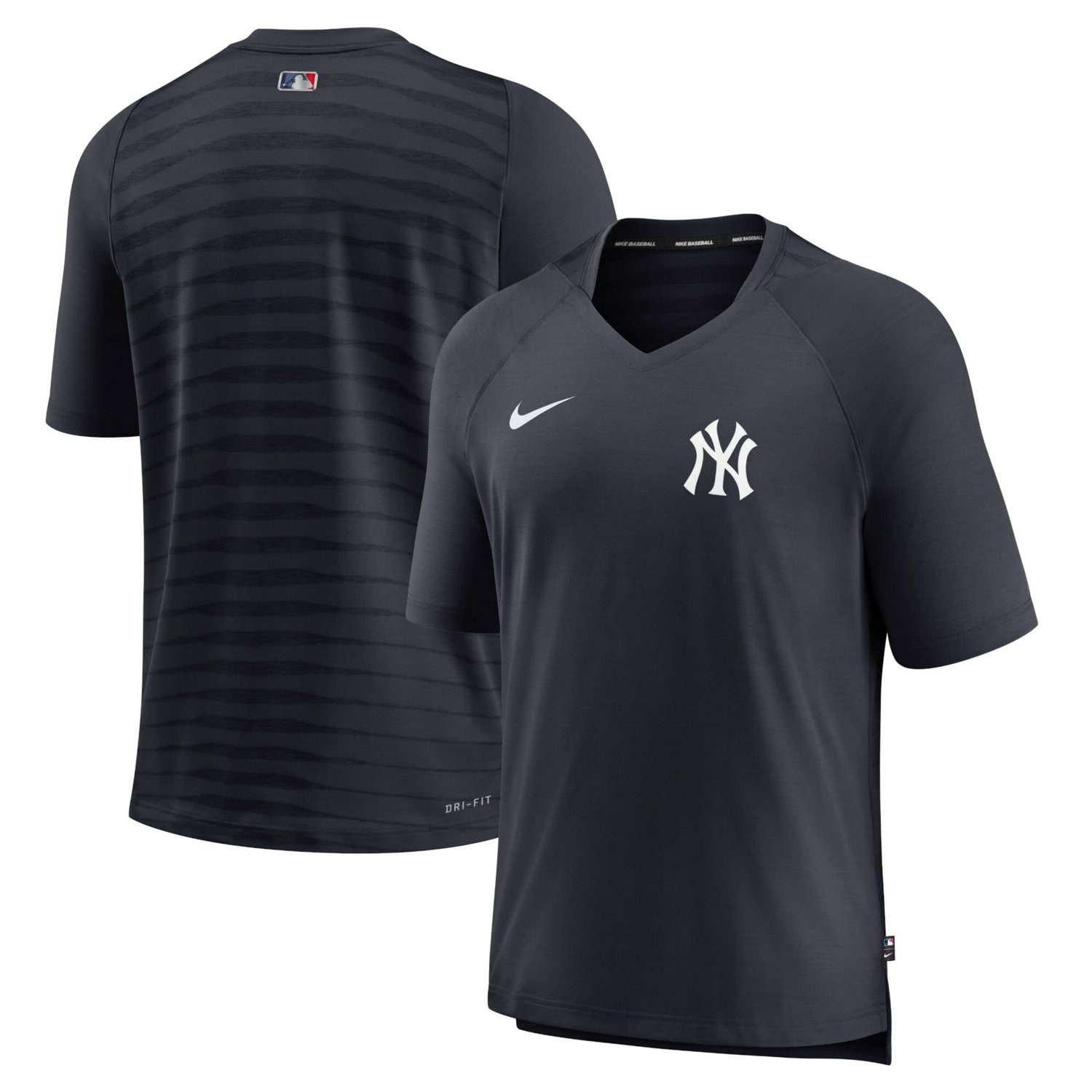 Nike New York Yankees Authentic Collection Pregame Raglan Performance V-Neck T-Shirt