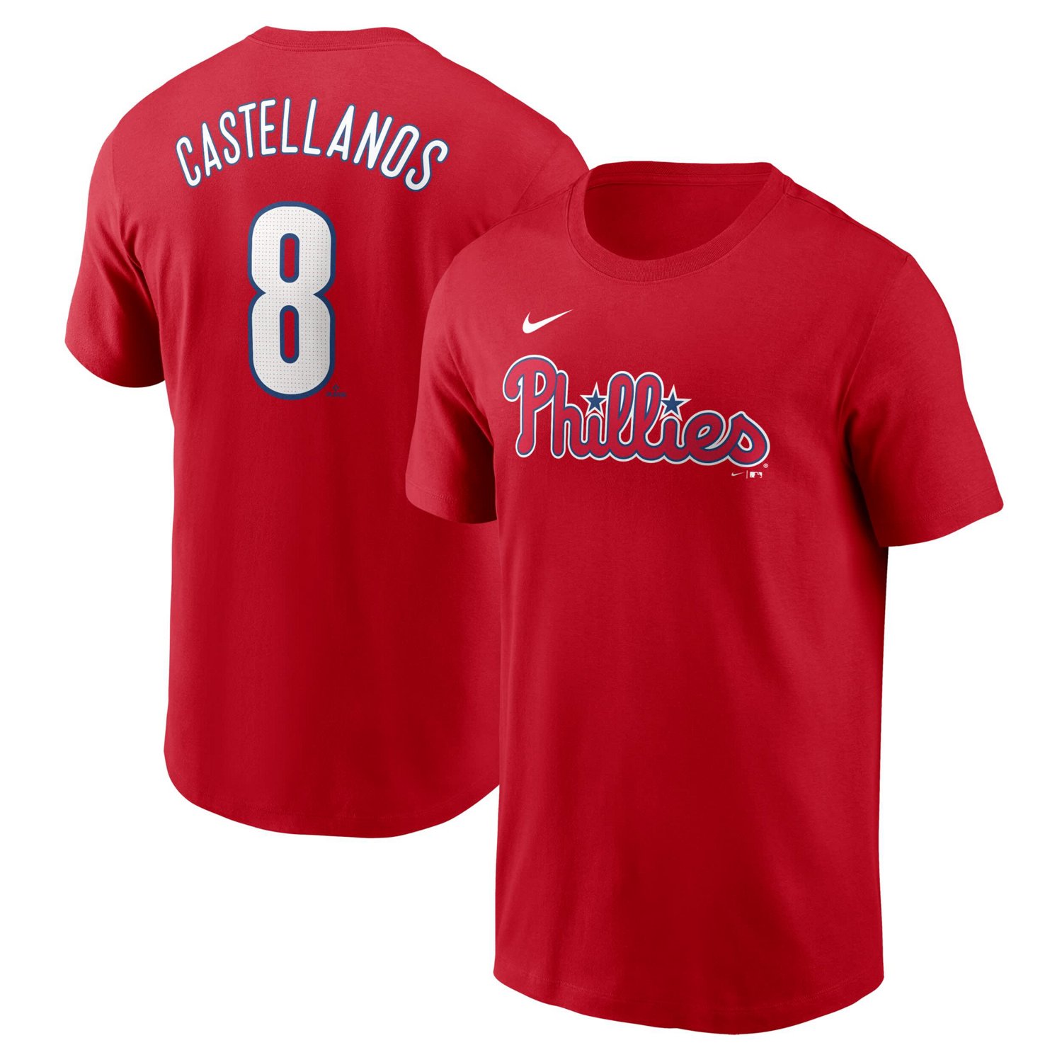 Nike Nick Castellanos Philadelphia Phillies Fuse Name  Number T-Shirt