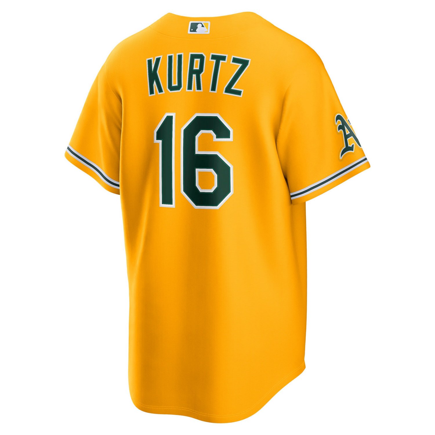 Nike Nick Kurtz Athletics Alternate Stadium Jersey - view number 3