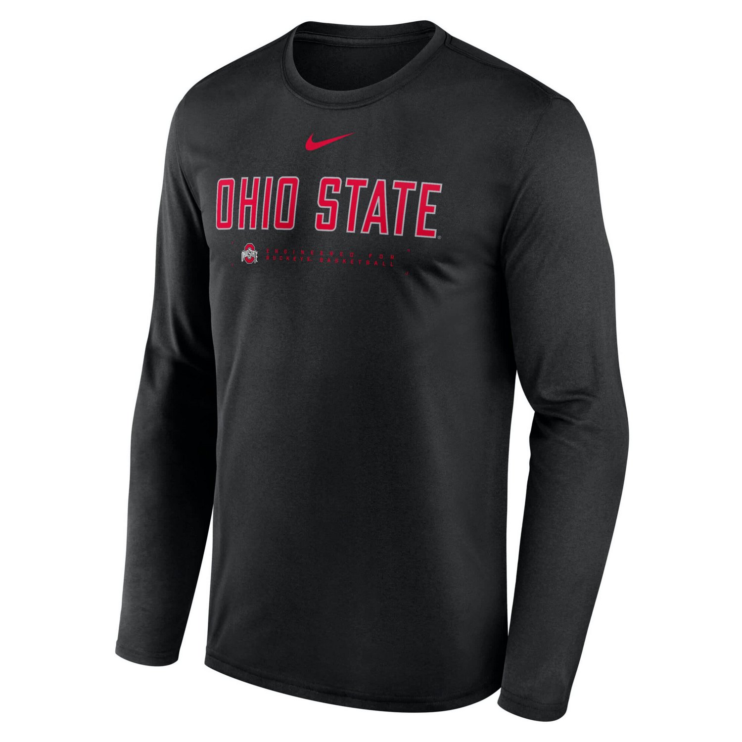Nike Ohio State Buckeyes 2025 Courtside Basketball Shootaround Legend Dri-FIT Long Sleeve T-Shirt - view number 2