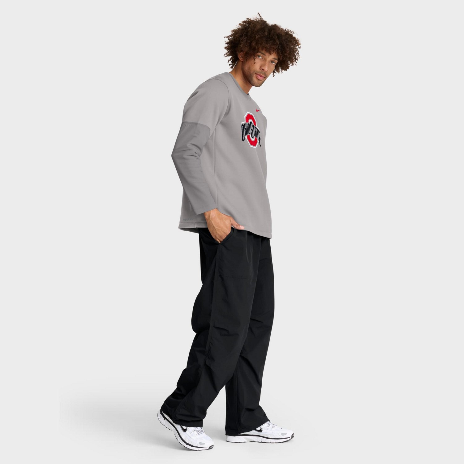 Nike Ohio State Buckeyes 2025 Sideline Coach Performance Long Sleeve T-Shirt - view number 3
