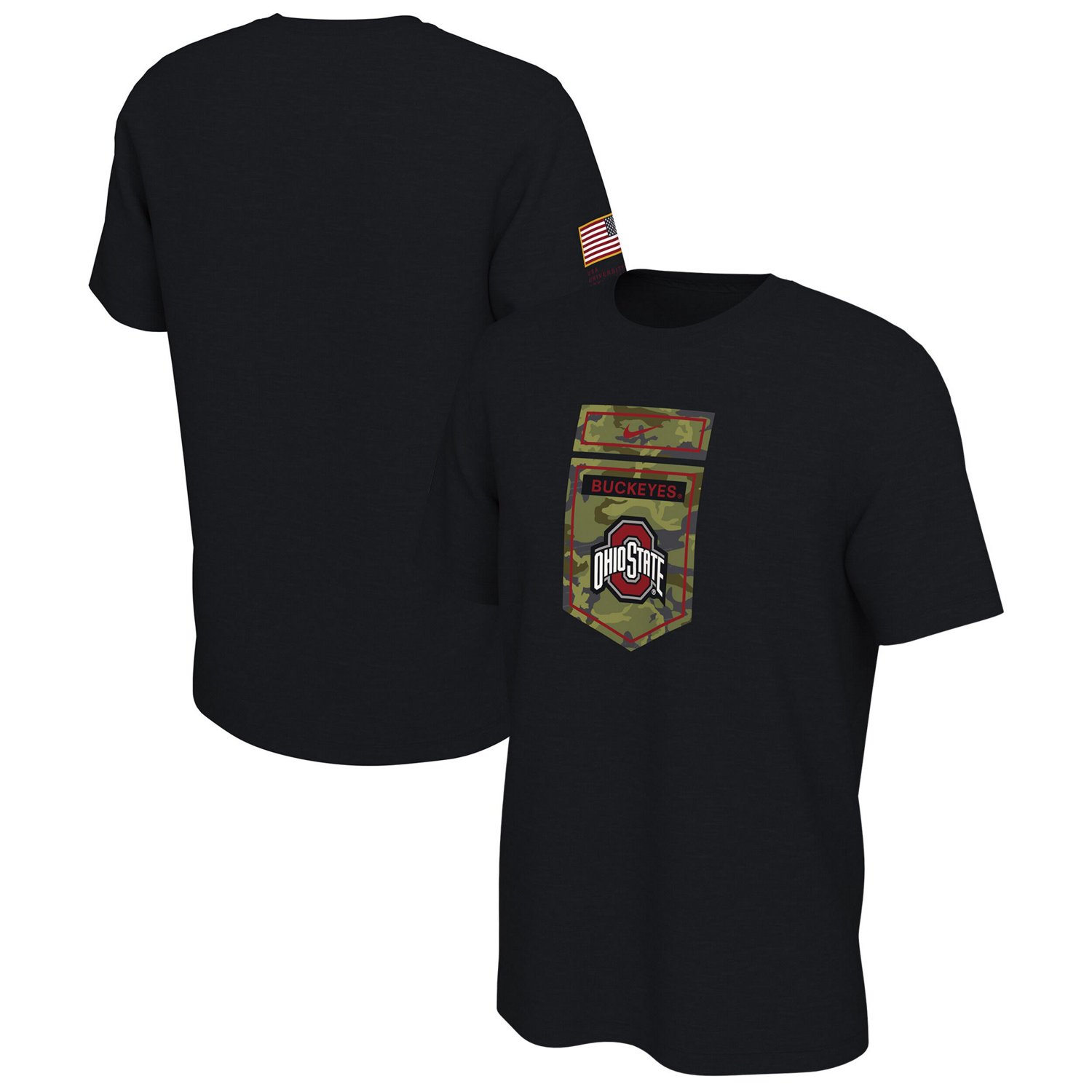 Nike Ohio State Buckeyes Veterans Camo T-Shirt                                                                                   - view number 1