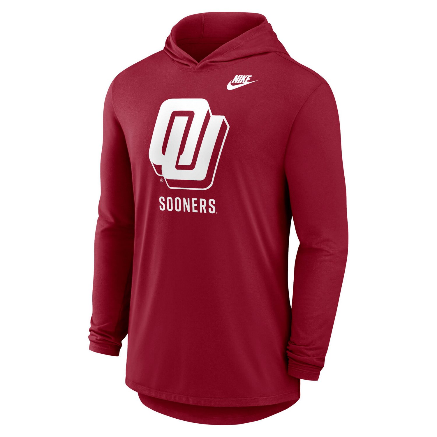 Nike Oklahoma Sooners Legacy Tri-Blend Dri-FIT Long Sleeve Hoodie T-Shirt - view number 2