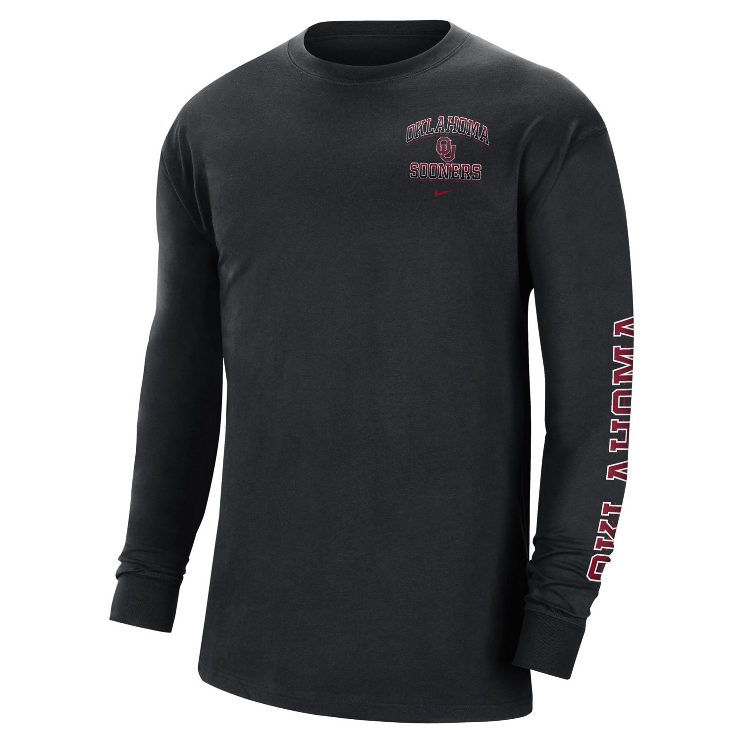 Nike Oklahoma Sooners Tour Max 90 Long Sleeve T-Shirt - view number 2