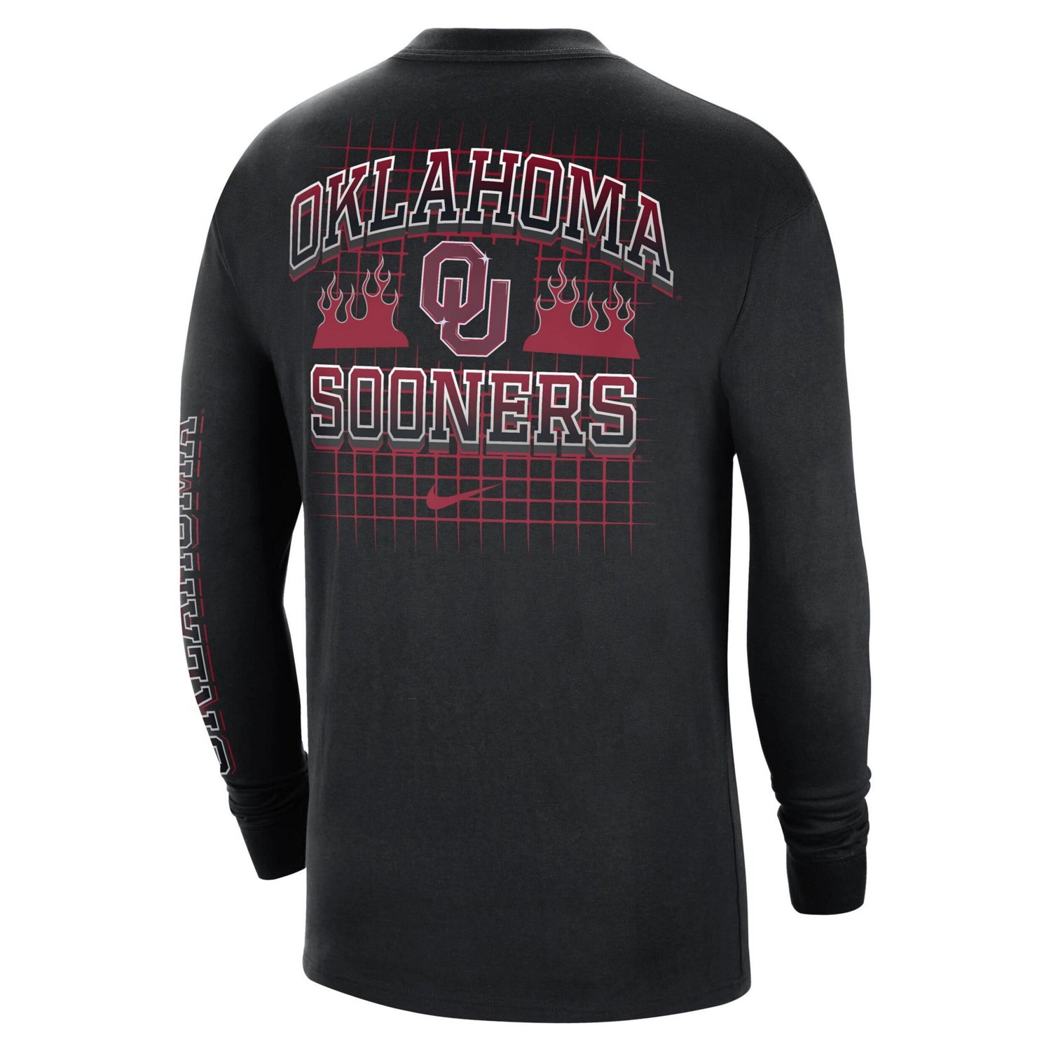 Nike Oklahoma Sooners Tour Max 90 Long Sleeve T-Shirt - view number 3