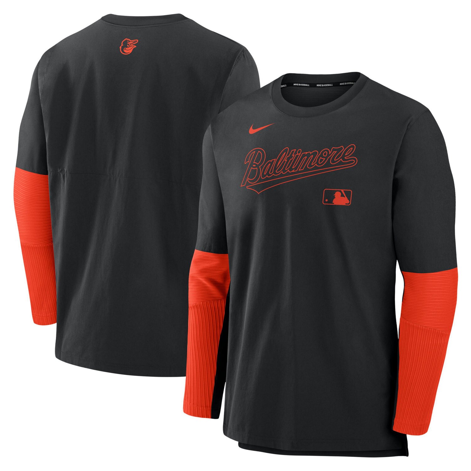 Nike Orange Baltimore Orioles Authentic Collection Player Lightweight Performance Long Sleeve Top