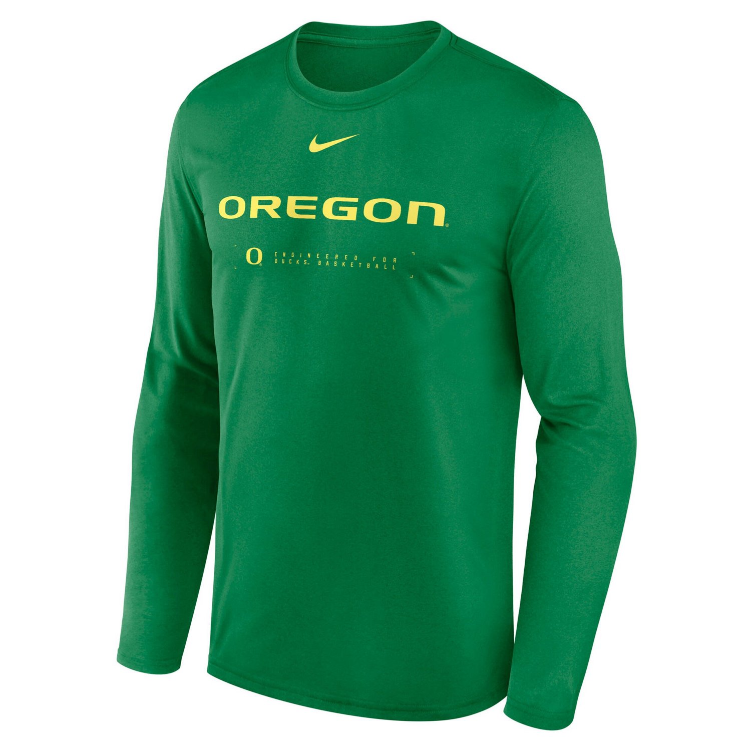 Nike Oregon Ducks 2025 Courtside Basketball Shootaround Legend Dri-FIT Long Sleeve T-Shirt - view number 2