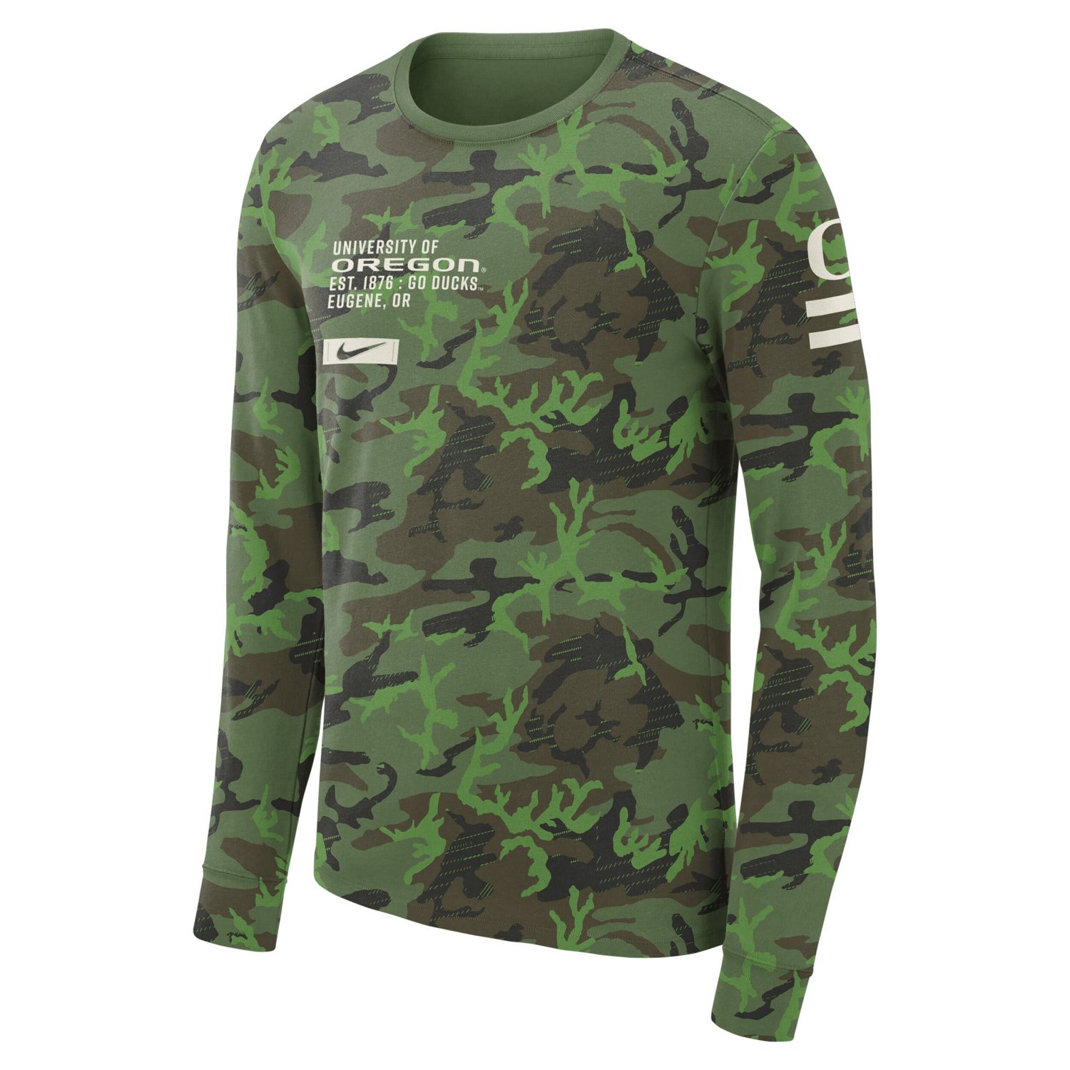 Nike Oregon Ducks Military Long Sleeve T-Shirt - view number 2