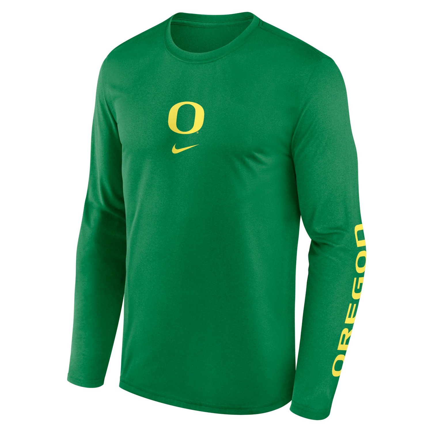 Nike Oregon Ducks Primetime Center Lockup Two-Hit Legend Long Sleeve T-Shirt - view number 2