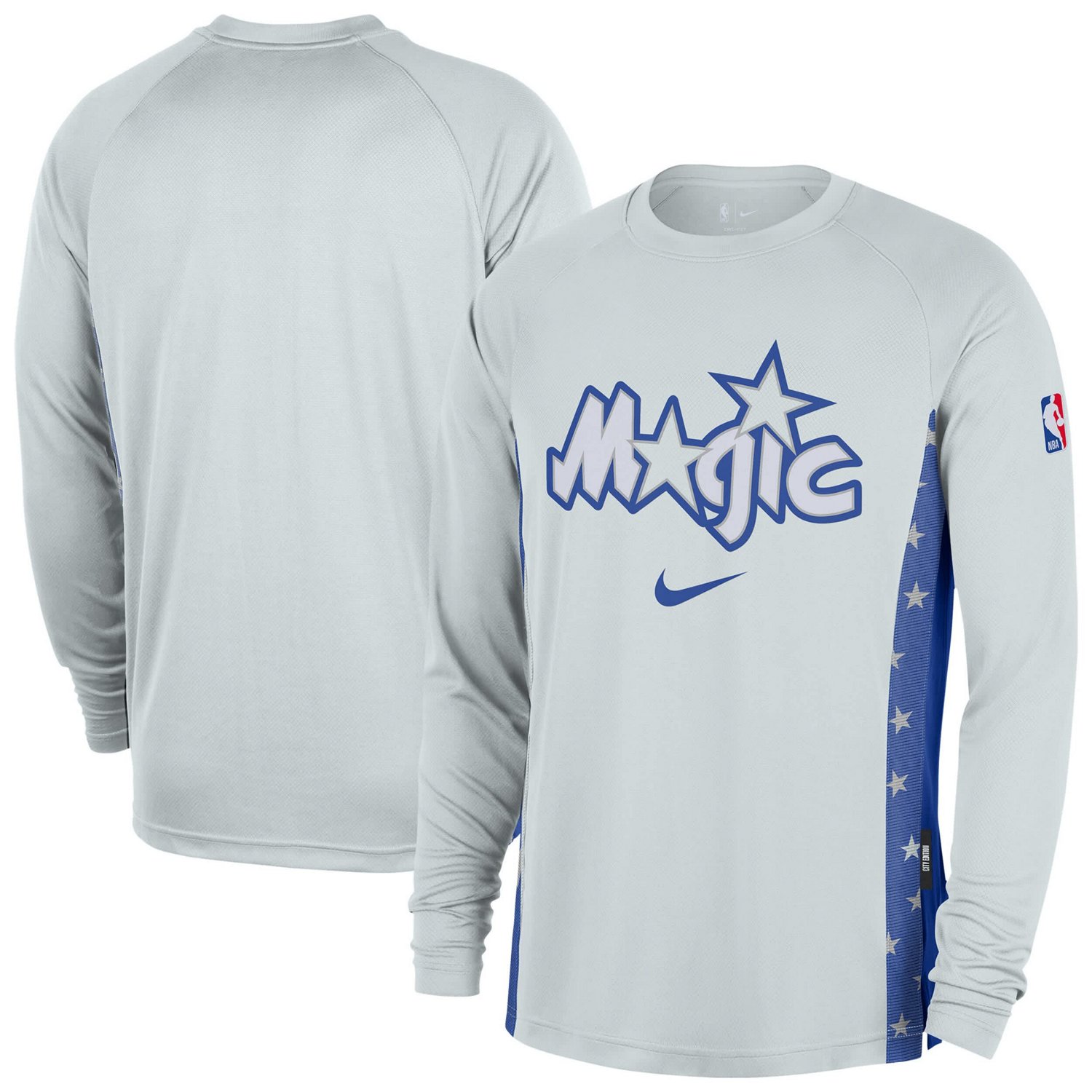 Nike Orlando Magic 2025 26 City Edition Authentic Pregame Dri-FIT Long Sleeve Shooting T-Shirt