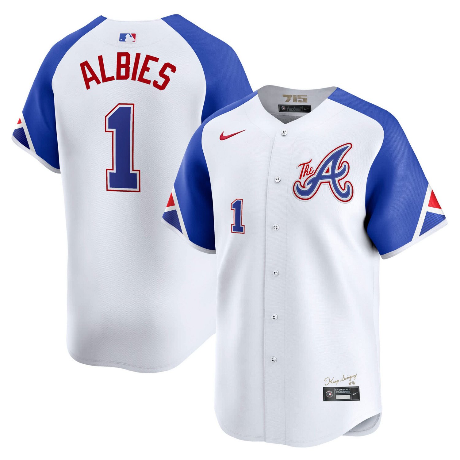 Nike Ozzie Albies Atlanta Braves City Connect Limited Jersey - view number 1