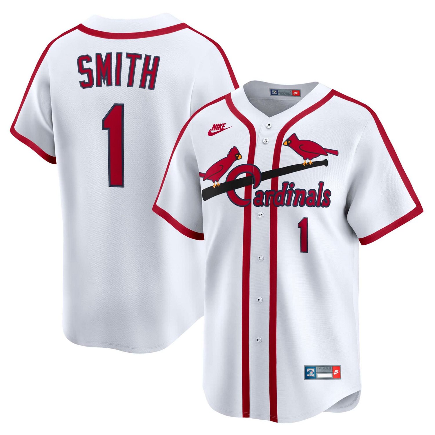 Nike Ozzie Smith St Louis Cardinals Throwback Cooperstown Collection Limited Jersey