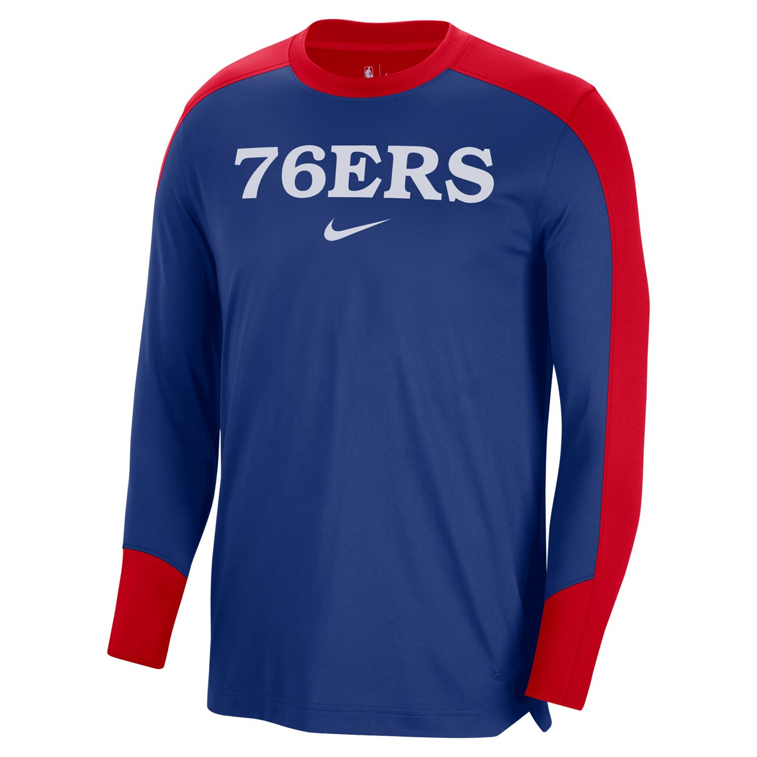 Nike Philadelphia 76ers 2024 25 Authentic Pre-Game Legend Long Sleeve Shooting Shirt - view number 2