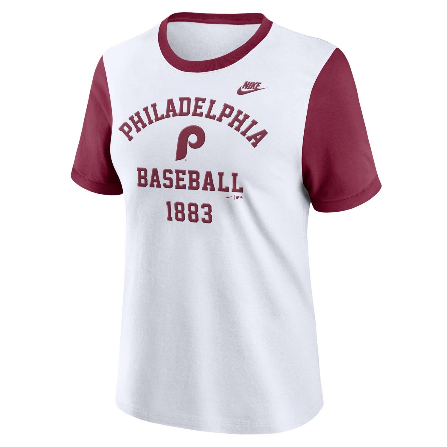 Nike Philadelphia Phillies Tri-Blend Cooperstown Logo T-Shirt - view number 2