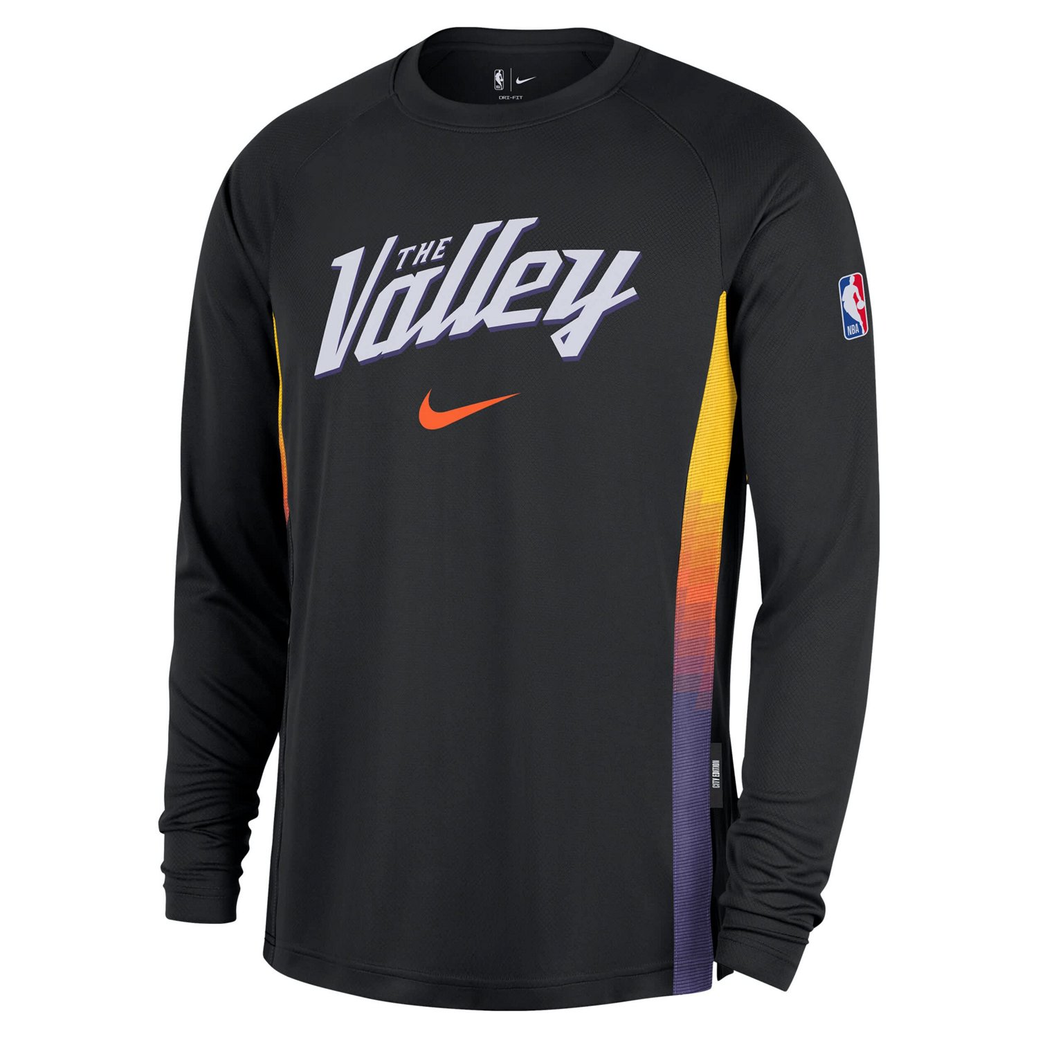 Nike Phoenix Suns 2025 26 City Edition Authentic Pregame Dri-FIT Long Sleeve Shooting T-Shirt - view number 2