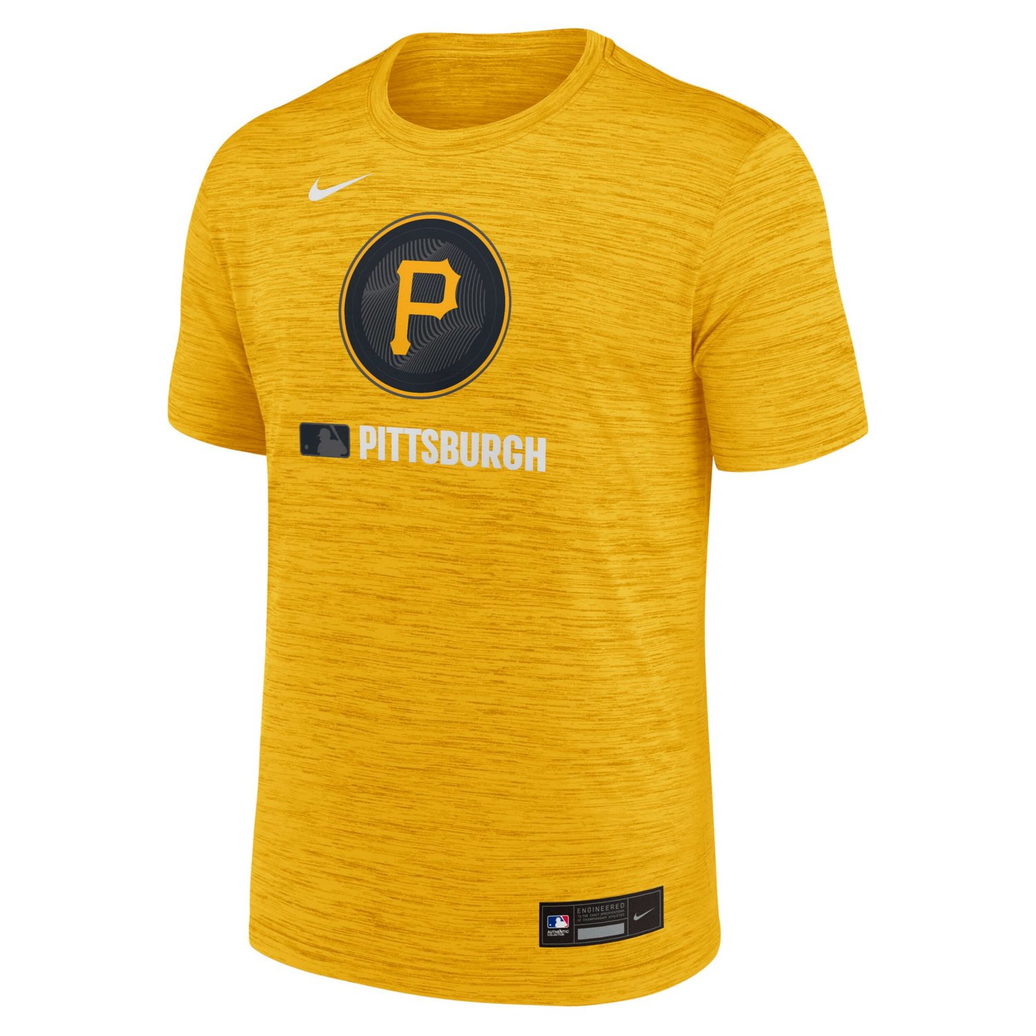 Nike Pittsburgh Pirates 2025 City Connect Authentic Collection Velocity Performance T-Shirt - view number 2