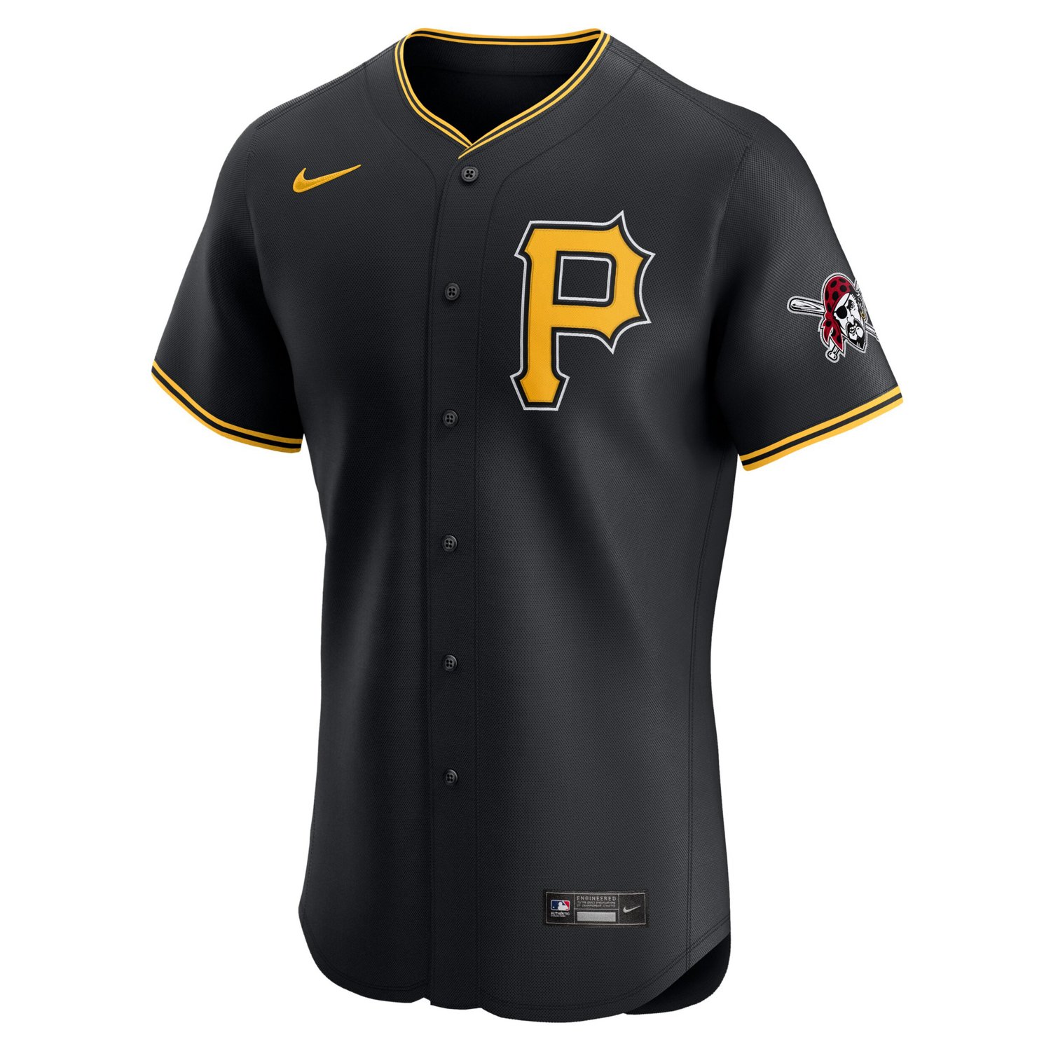 Nike Pittsburgh Pirates Alternate Vapor Premier Elite Patch Jersey - view number 2