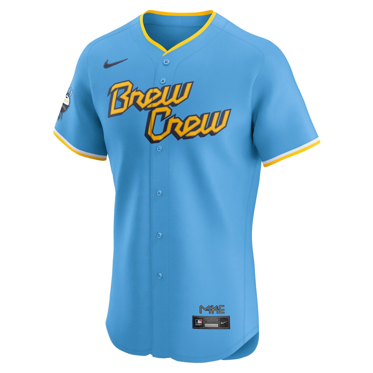 Nike Powder Milwaukee Brewers City Connect Elite Jersey                                                                          - view number 2
