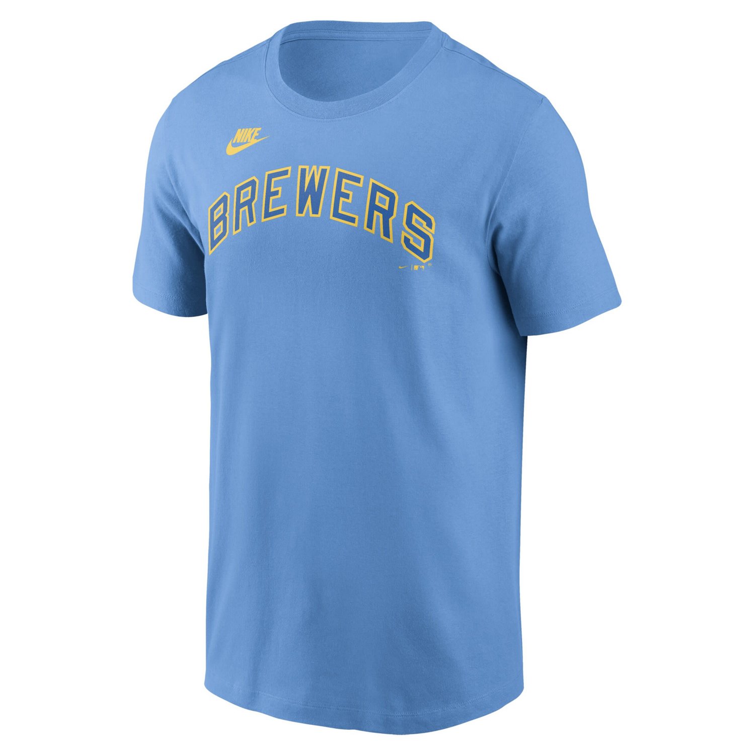 Nike Powder Milwaukee Brewers Cooperstown Wordmark T-Shirt