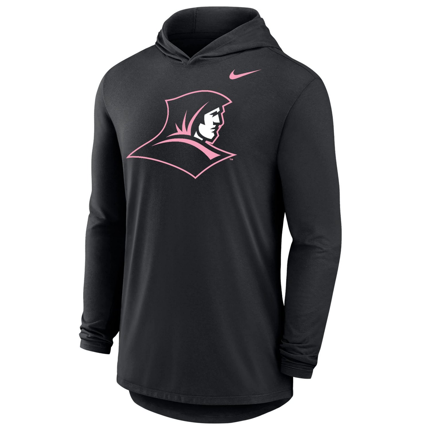 Nike Providence Friars Pink Out Tri-Blend Performance Long Sleeve Hooded T-Shirt - view number 2